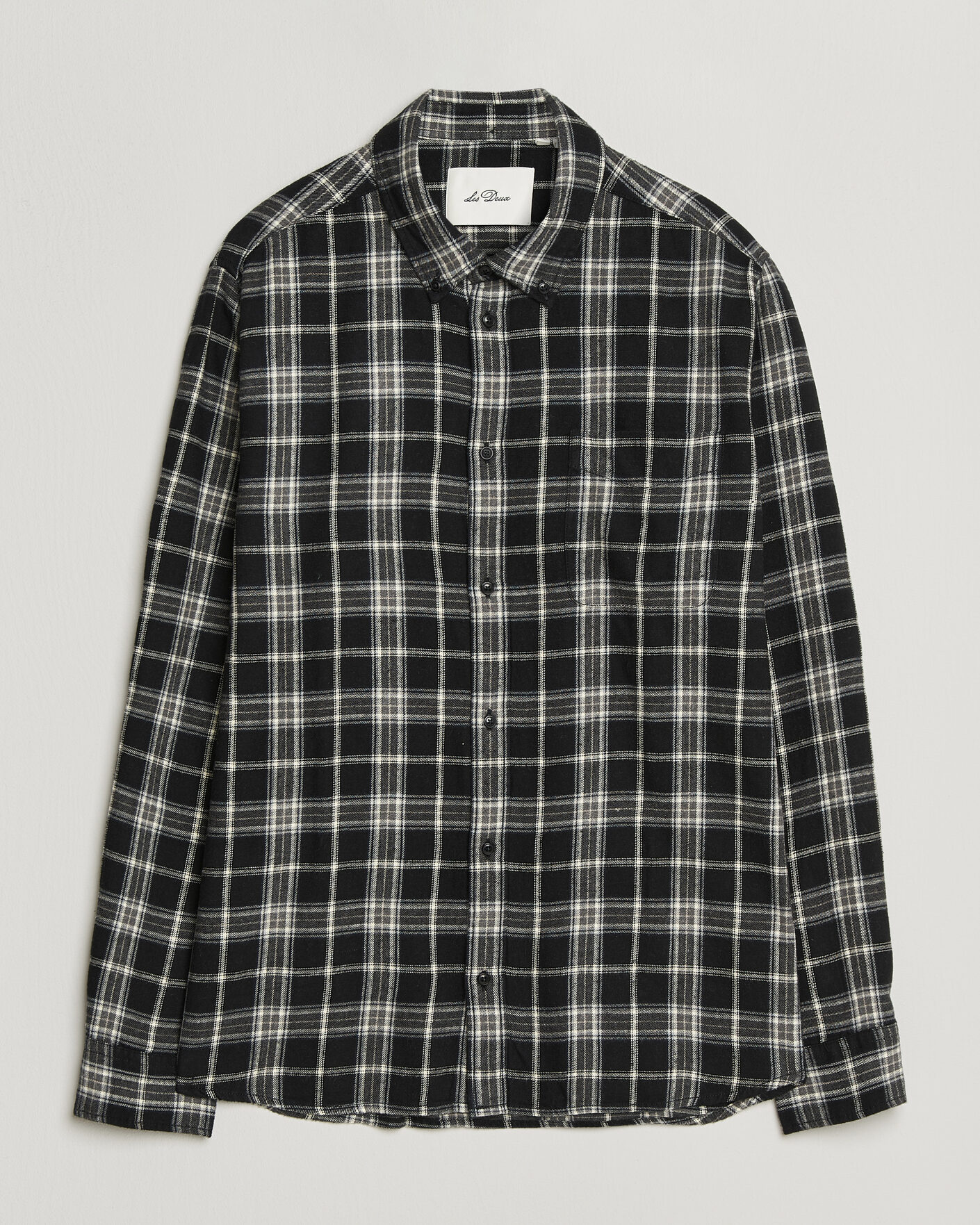 Men | Shirts | LES DEUX | Vintage Check Shirt Black