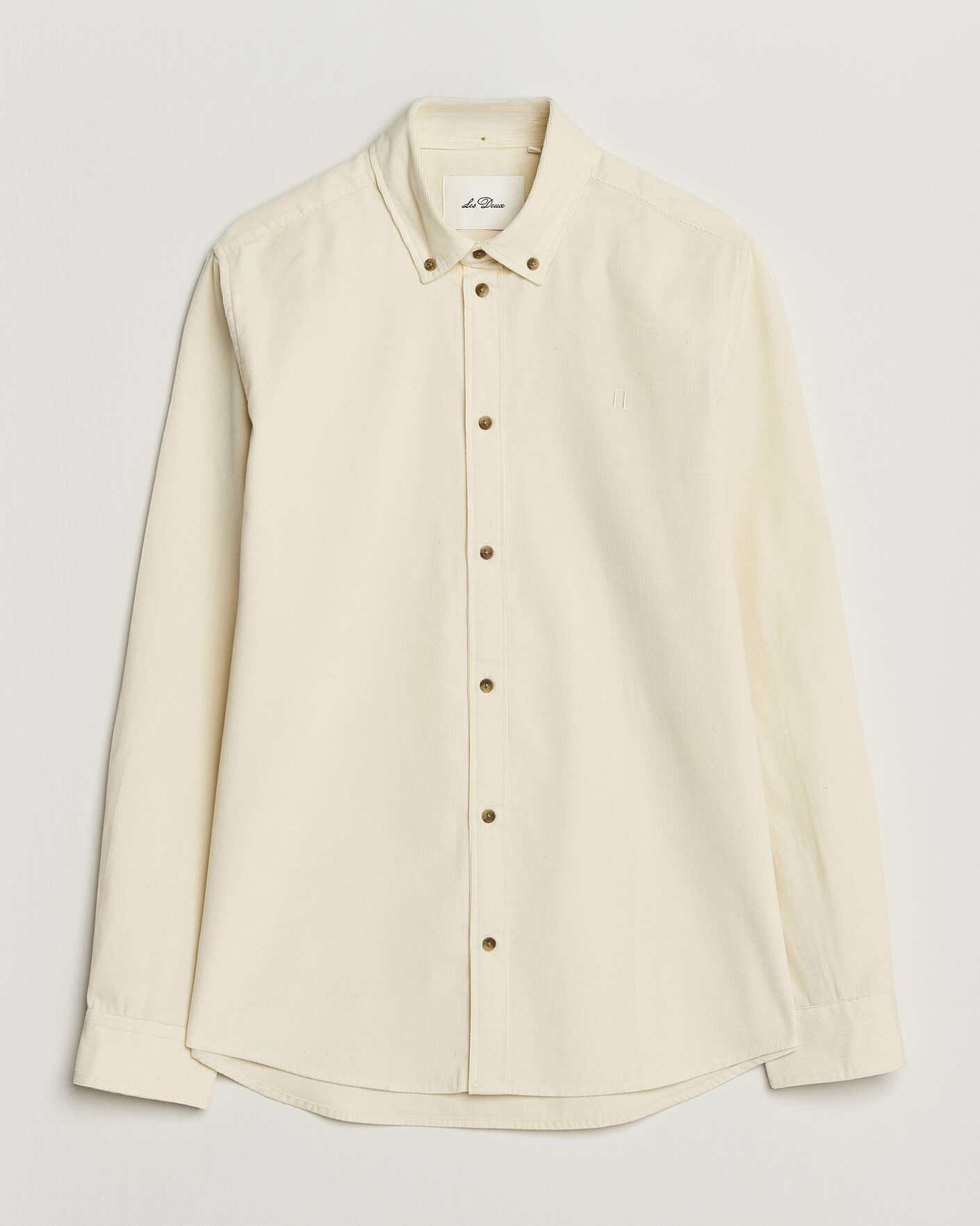 Men | Shirts | LES DEUX | Pinwale Corduroy Shirt Ivory
