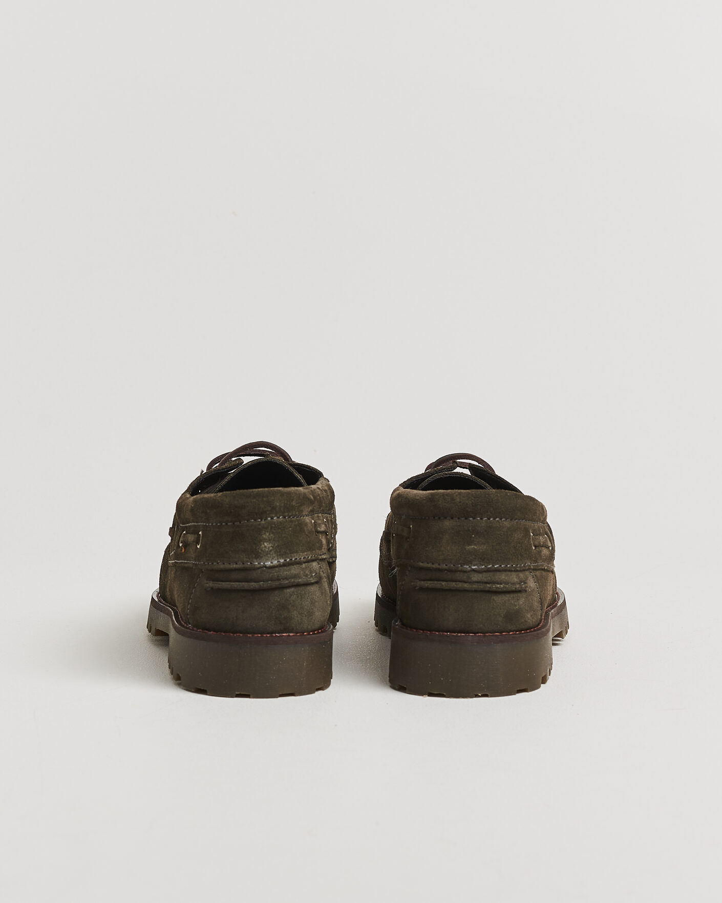 Men | Loafers | LES DEUX | Suede Boatshoe Rosin Green