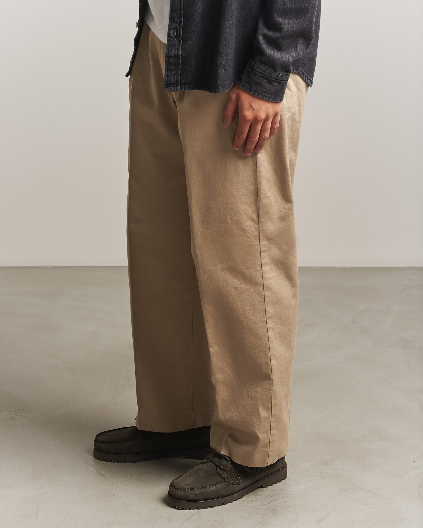 Men | Loafers | LES DEUX | Suede Boatshoe Rosin Green