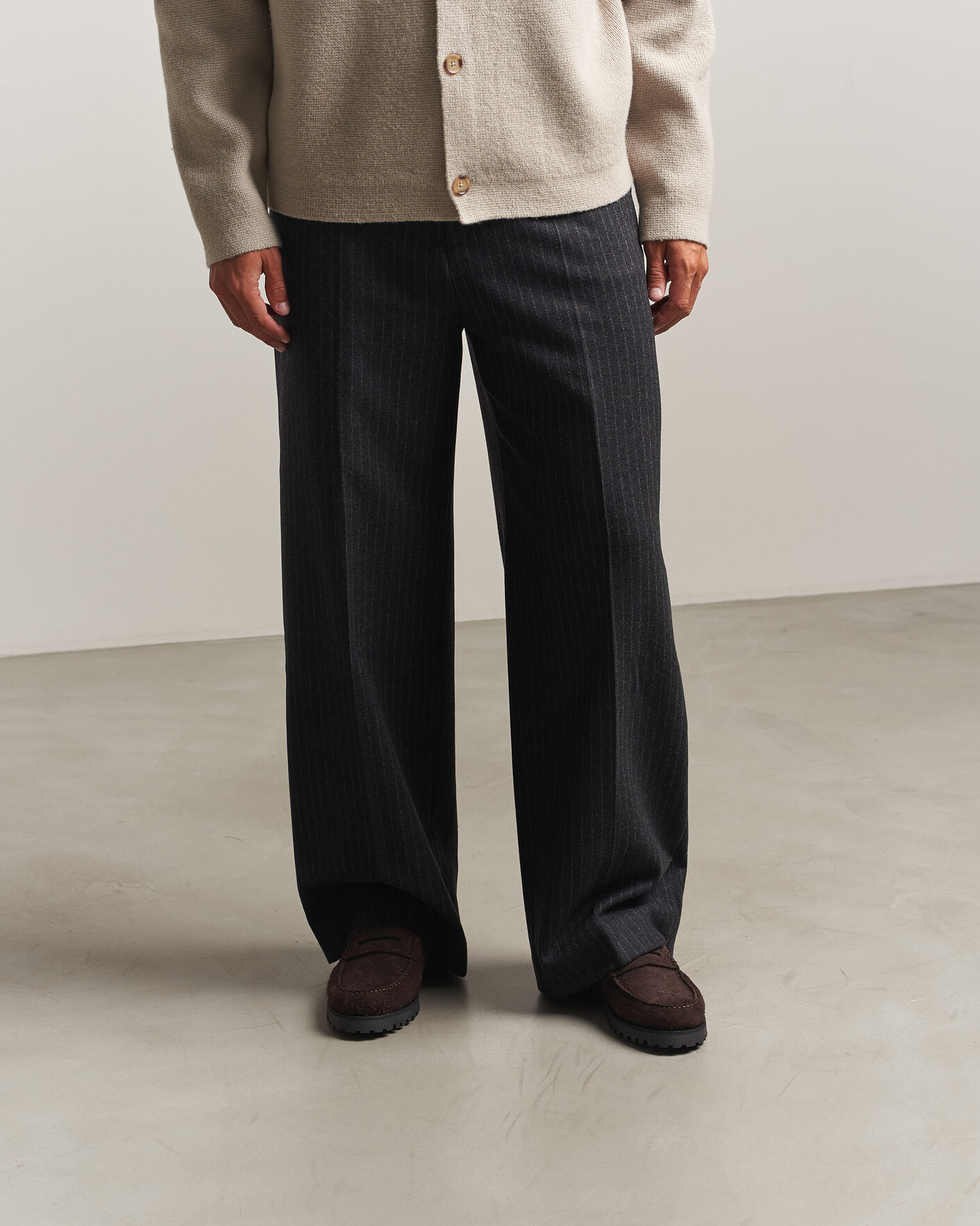 Men | Loafers | LES DEUX | Hairy Suede Loafer Molé Brown