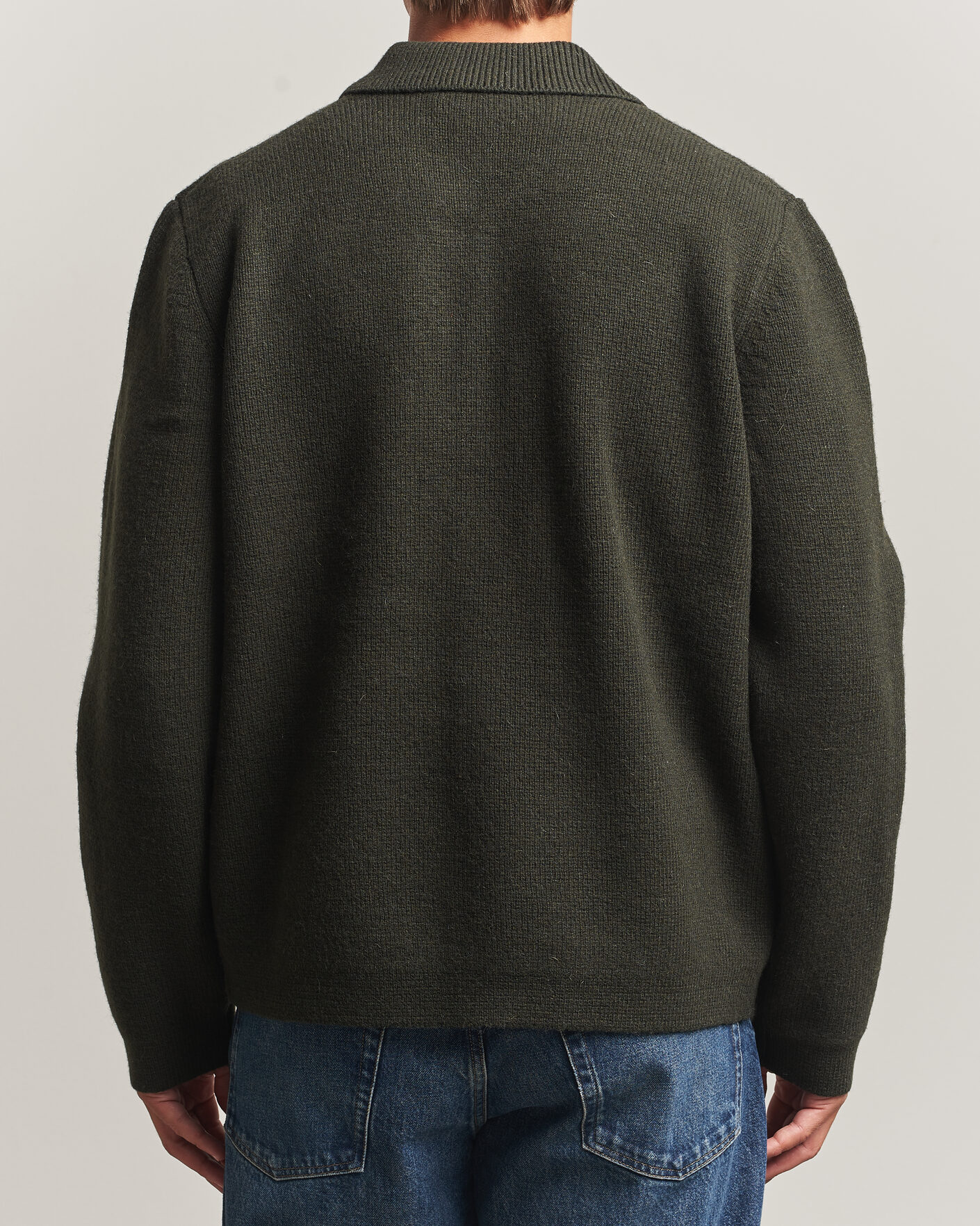Men | Sweaters & Knitwear | LES DEUX | Milano Knit Overshirt Rosin Green