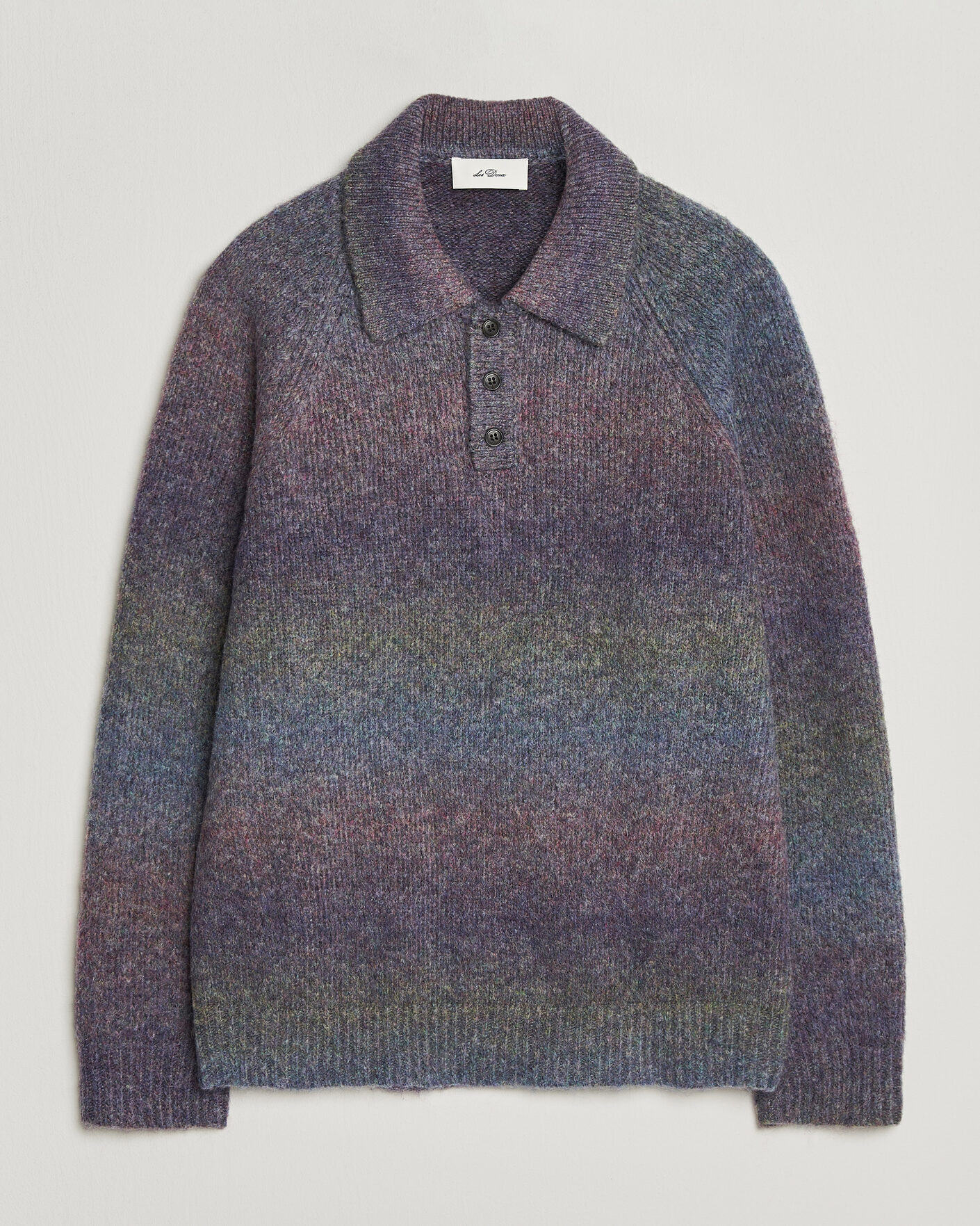 Men | Sweaters & Knitwear | LES DEUX | Gradient Knitted Polo Spiced Plum