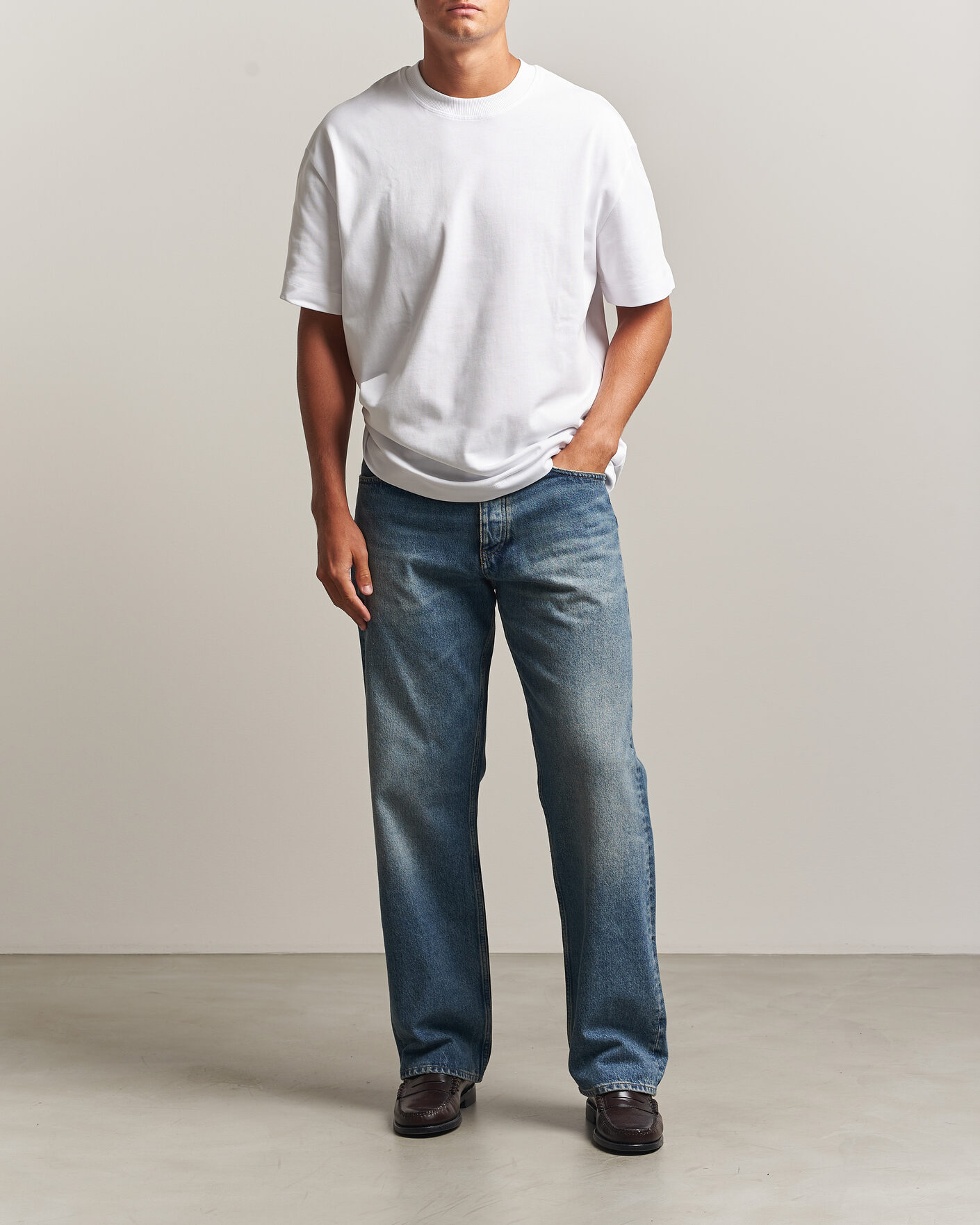 Men | T-Shirts | LES DEUX | Heavyweight T-Shirt White
