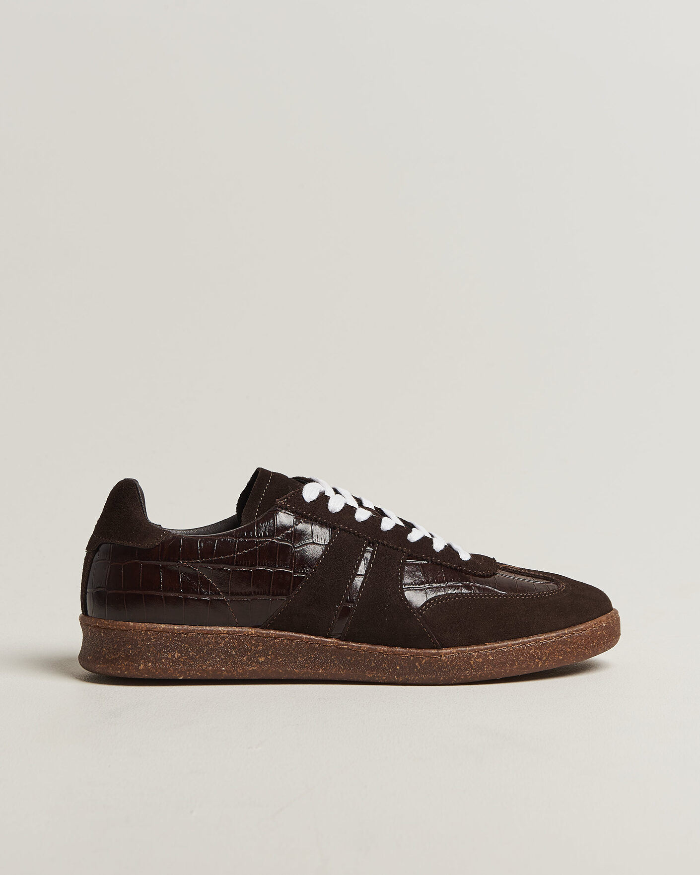 Men | Sneakers | LES DEUX | Croco Sneaker Molé Brown