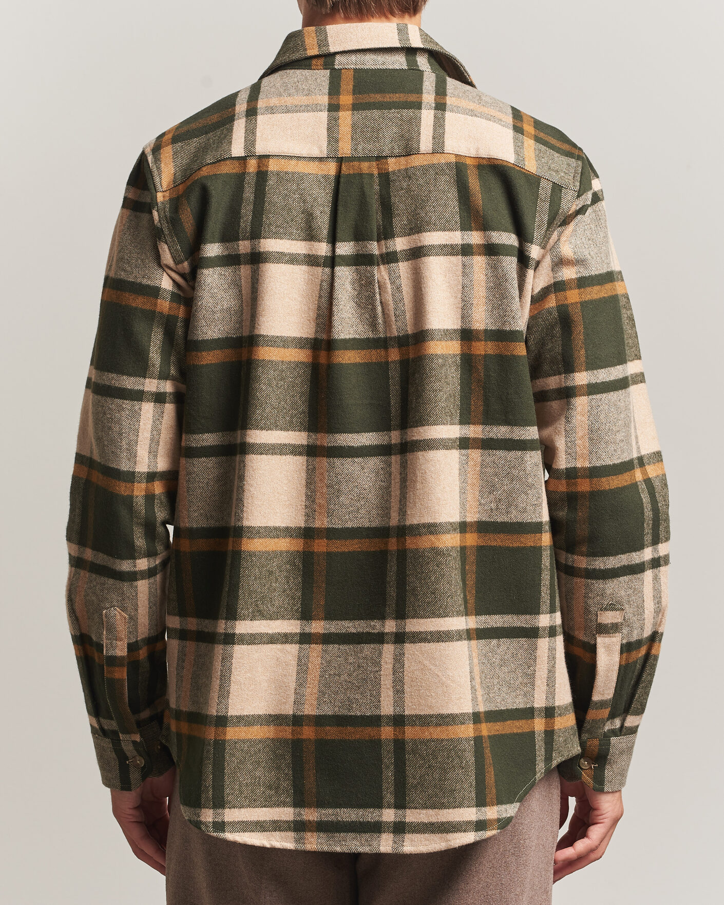 Men | Shirts | LES DEUX | Check Flannel Shirt Rosin Green