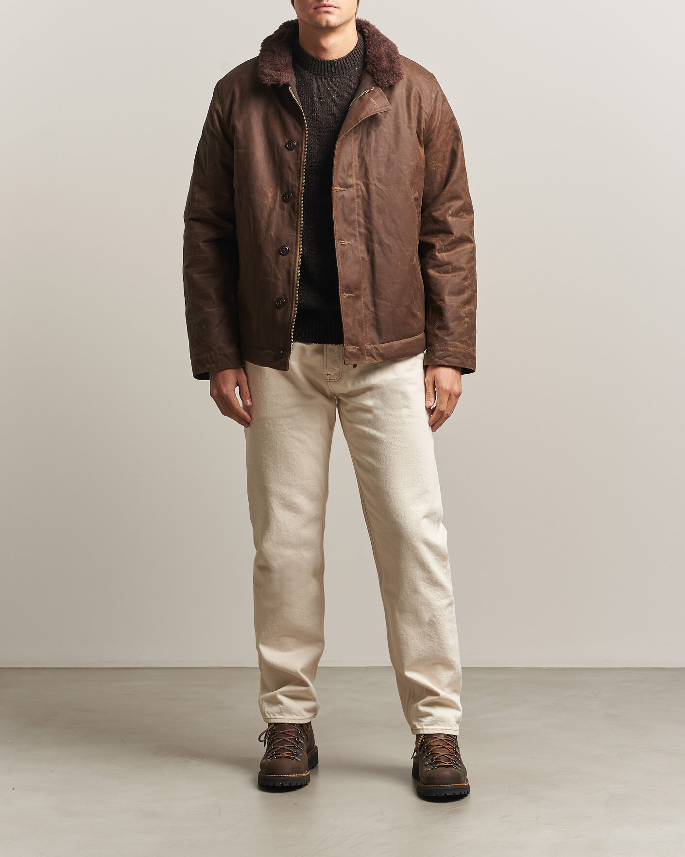 Men | Coats & Jackets | Manifattura Ceccarelli | Deck Jacket Dark Tan