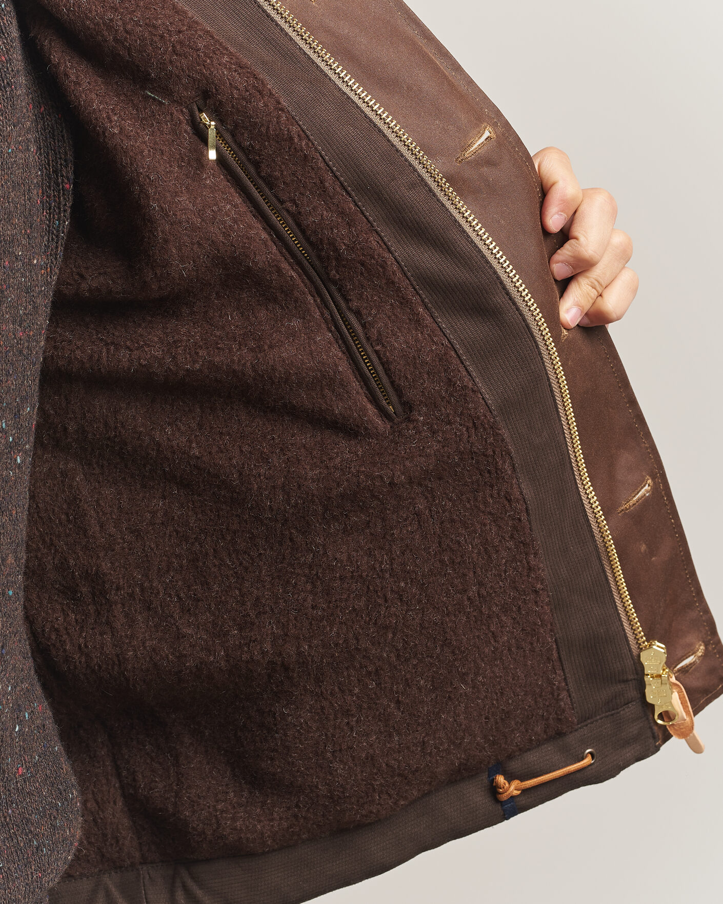 Men | Coats & Jackets | Manifattura Ceccarelli | Deck Jacket Dark Tan