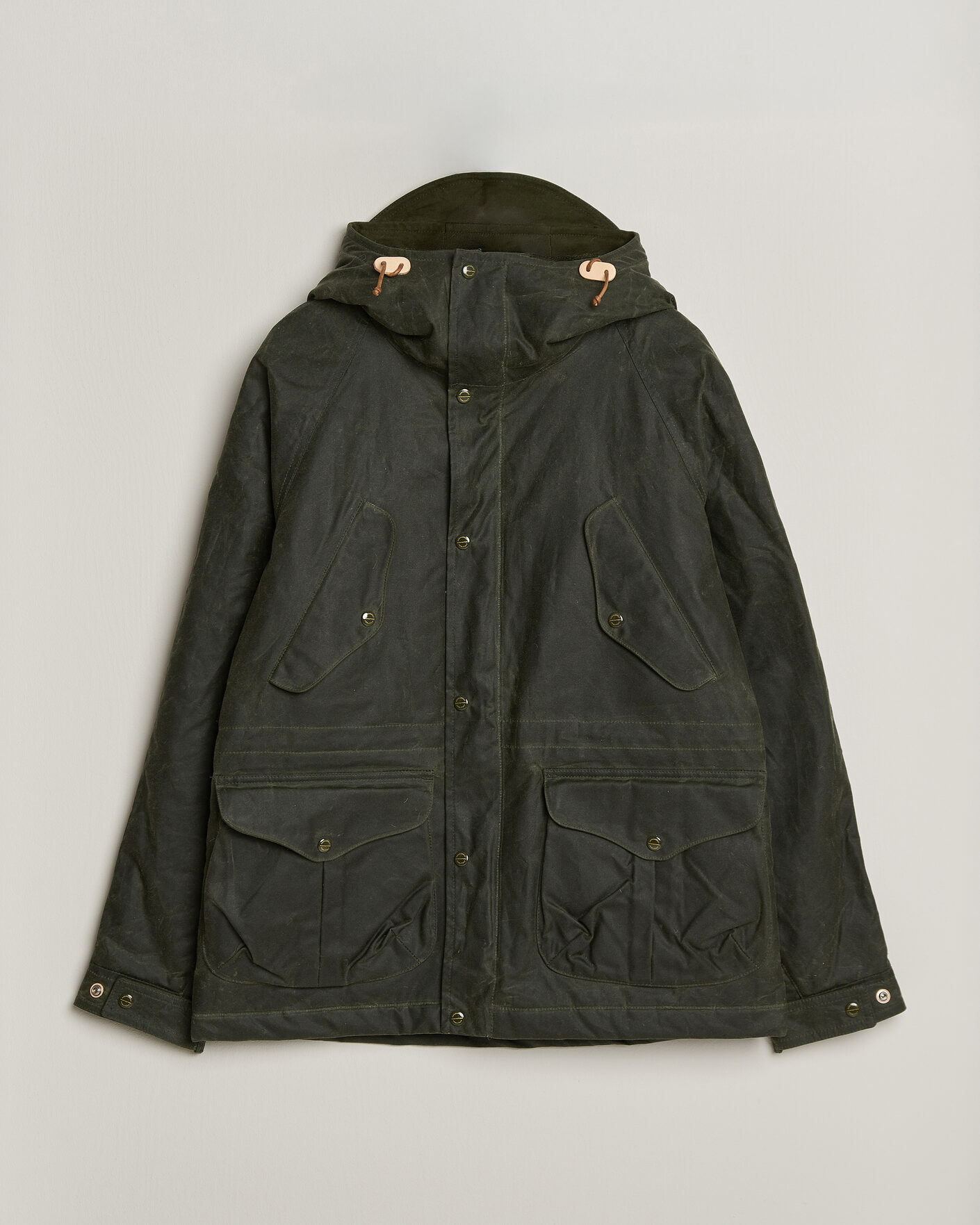 Men | Coats & Jackets | Manifattura Ceccarelli | New Fisherman Parka Dark Green