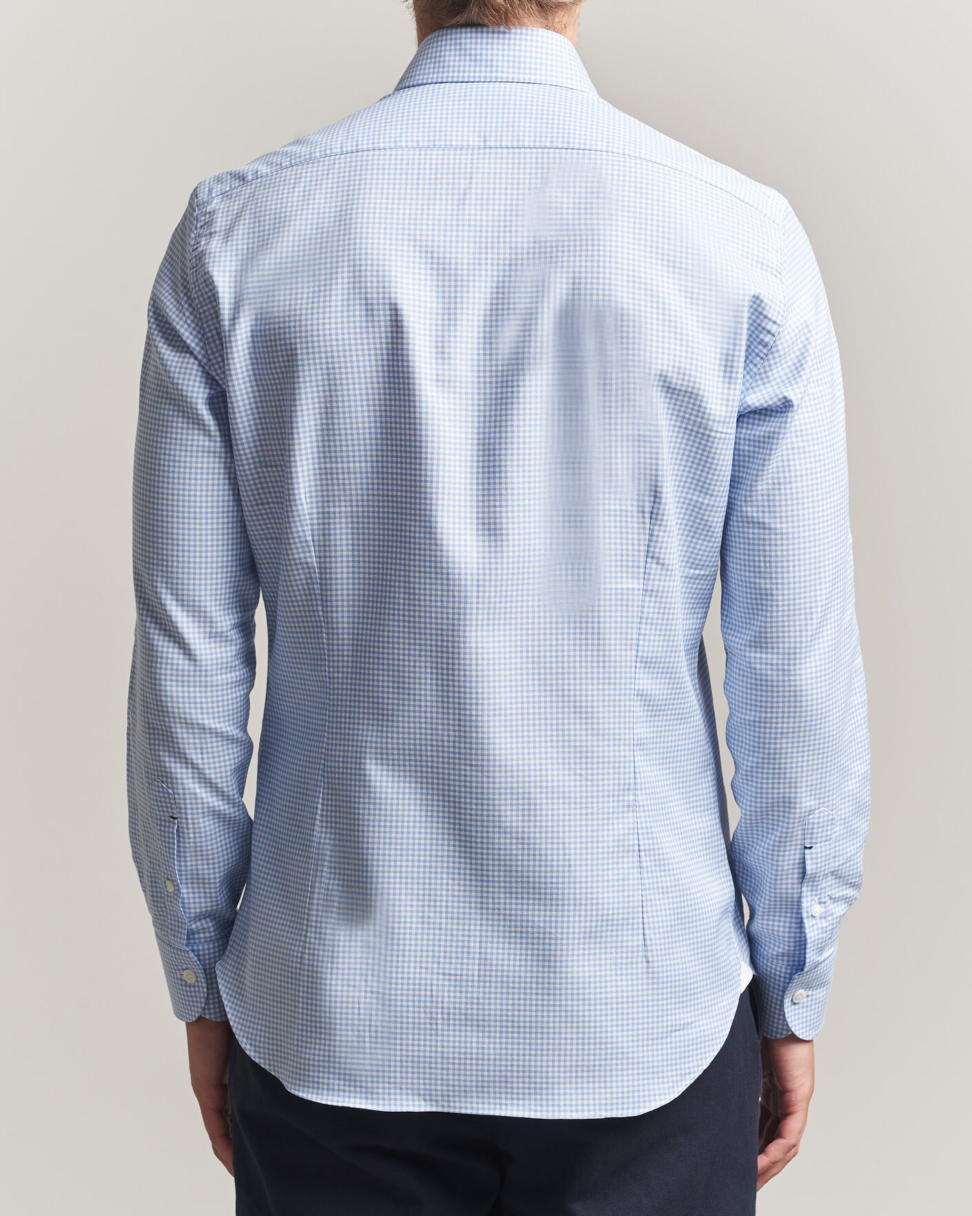 Men | Shirts | Mazzarelli | Soft Oxford Button Down Shirt Light Blue Check