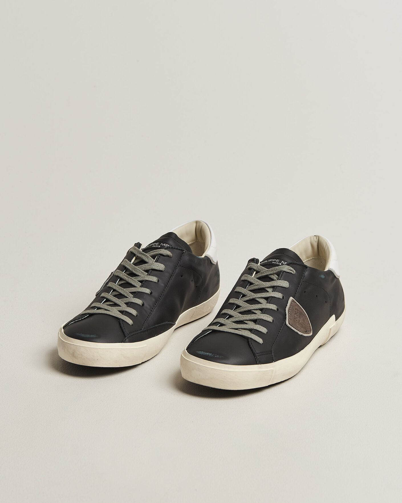 Men | Sneakers | Philippe Model | PRSX Low Top Suede Sneaker Black/White
