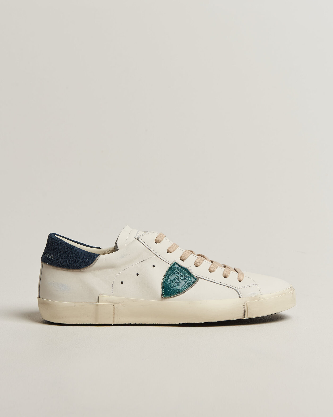 Men | Sneakers | Philippe Model | PRSX Low Top Suede Sneaker White/Blue