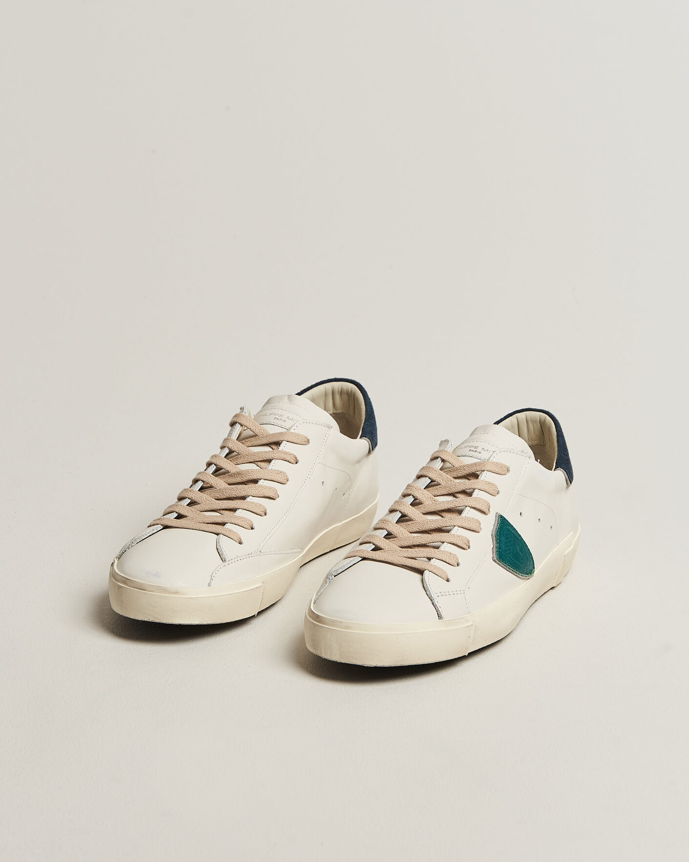 Men | Sneakers | Philippe Model | PRSX Low Top Suede Sneaker White/Blue