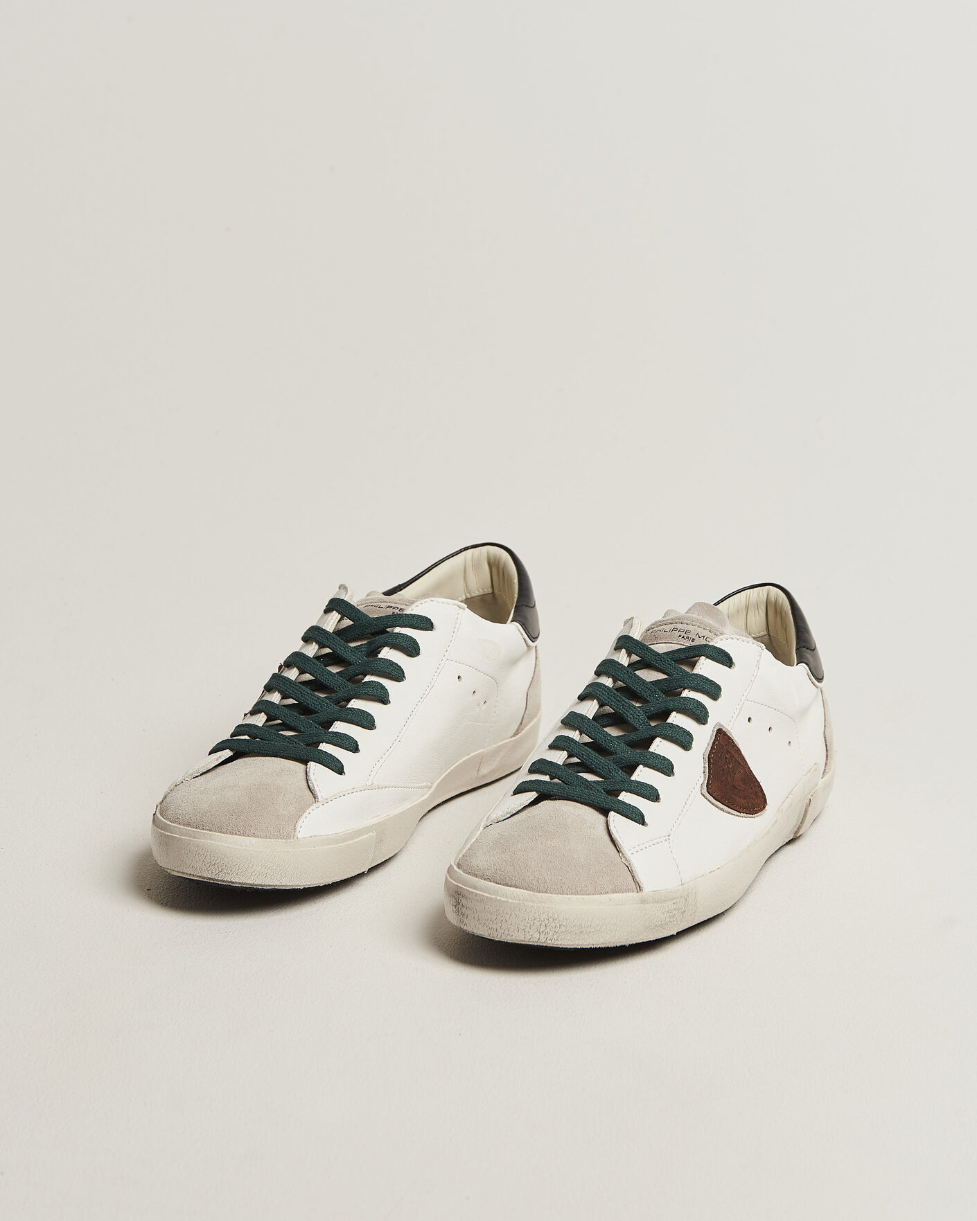 Men | Sneakers | Philippe Model | PRSX Low Top Suede Sneaker White/Black