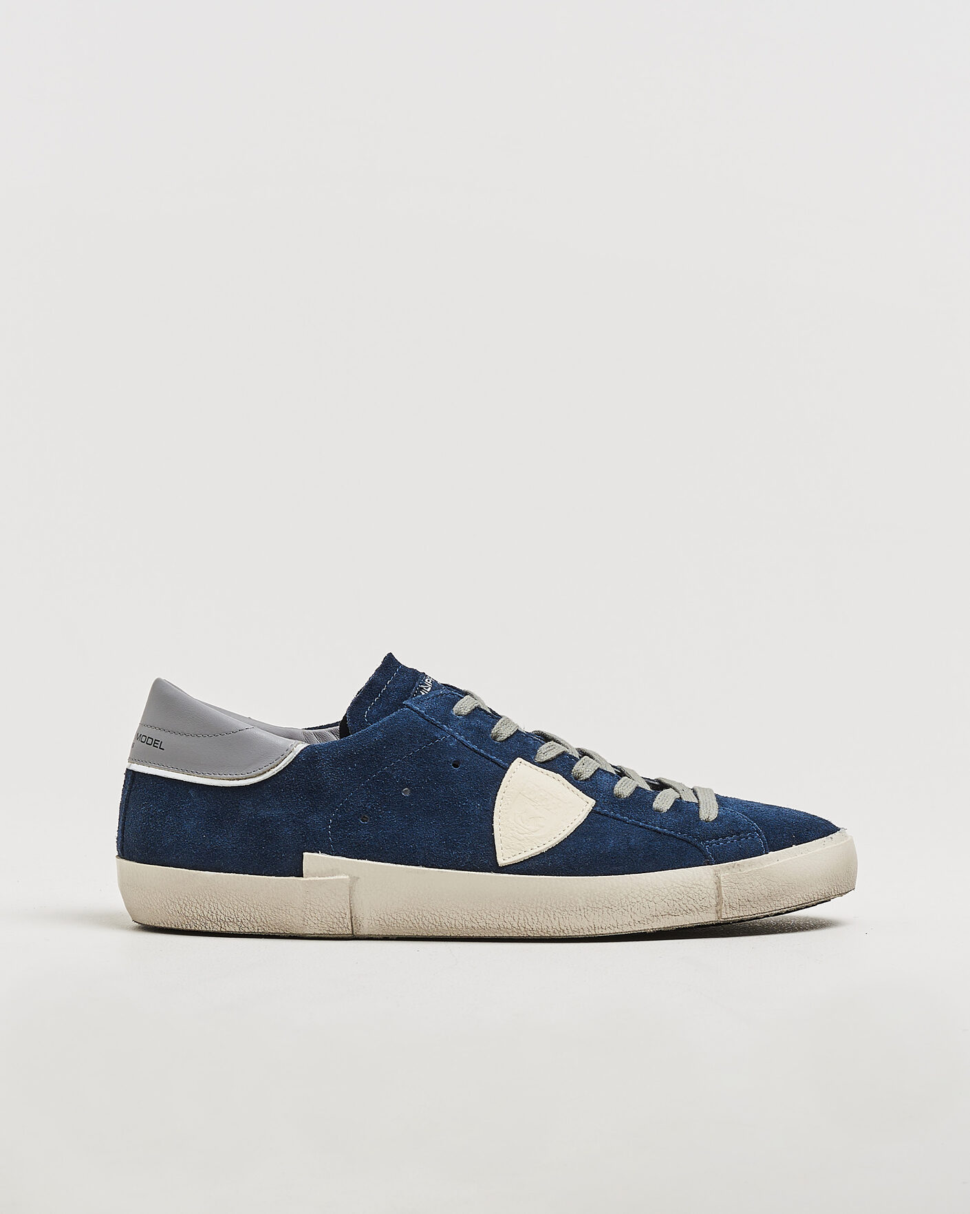 Men | Sneakers | Philippe Model | PRSX Low Top Suede Sneaker Blue/Grey