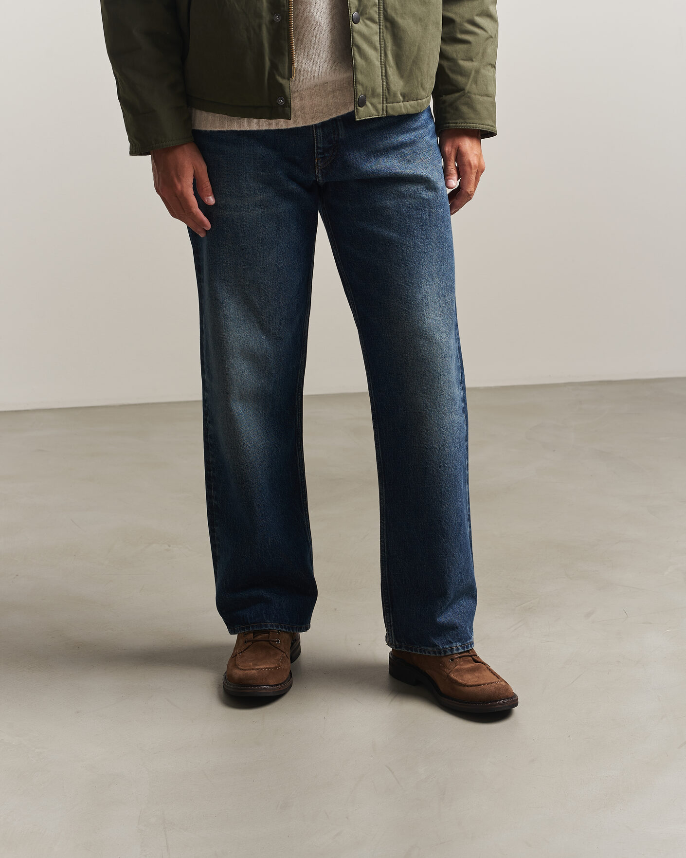 Men | Boots | Astorflex | Nuvoflex Dainite Lace Up Boot Dark Khaki Suede