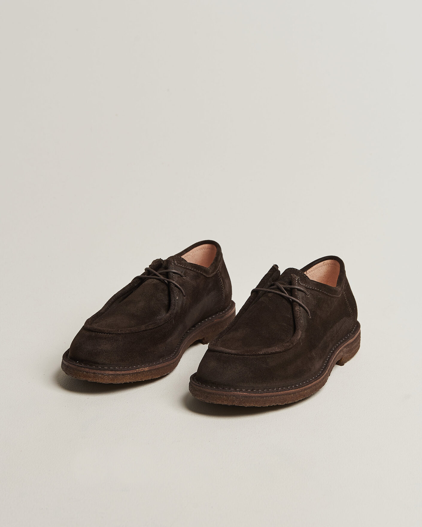 Men | Derby Shoes | Astorflex | Artflex Moc Toe Dark Brown Suede