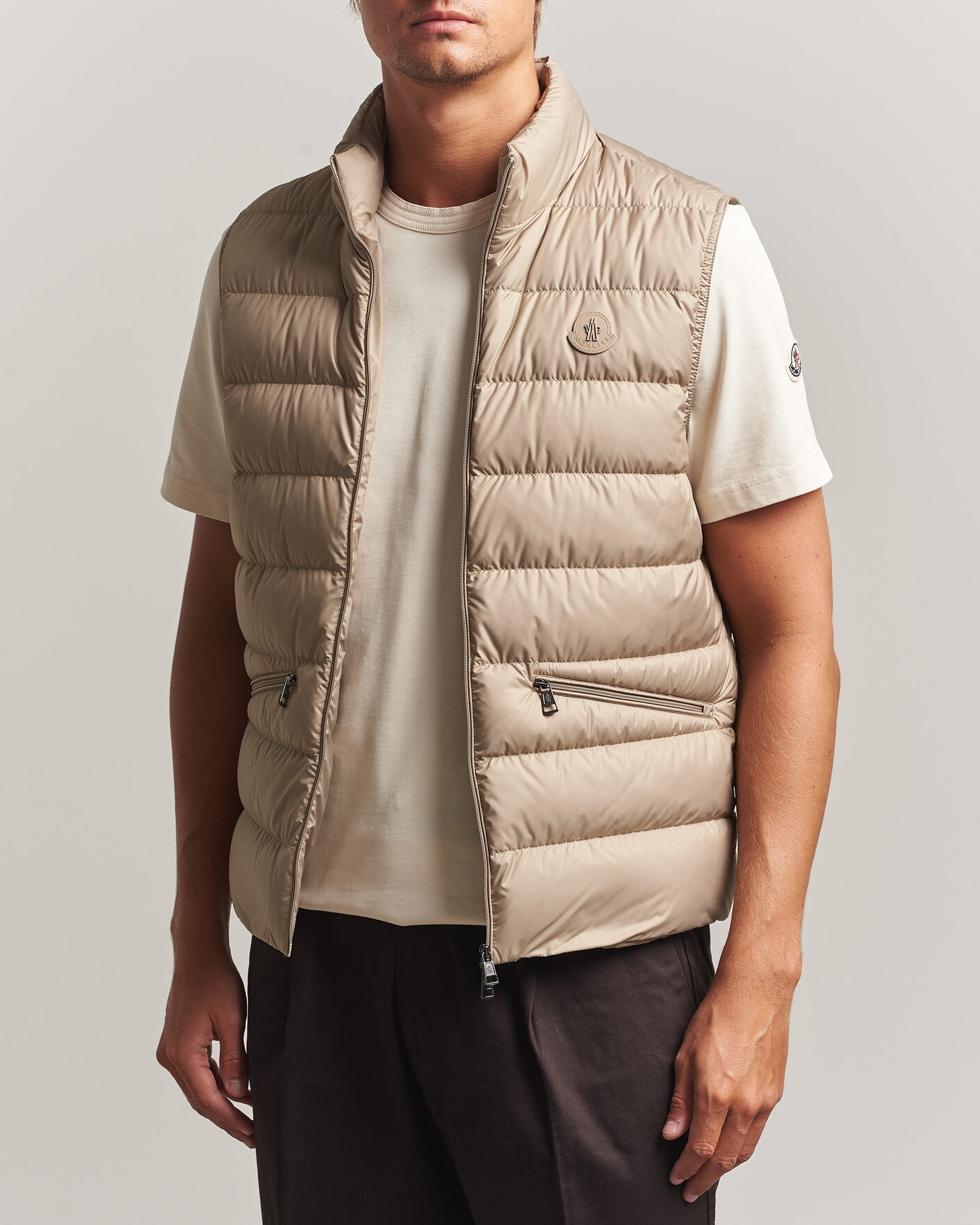 Men | Gilets | Moncler | Treompan Down Vest Brown