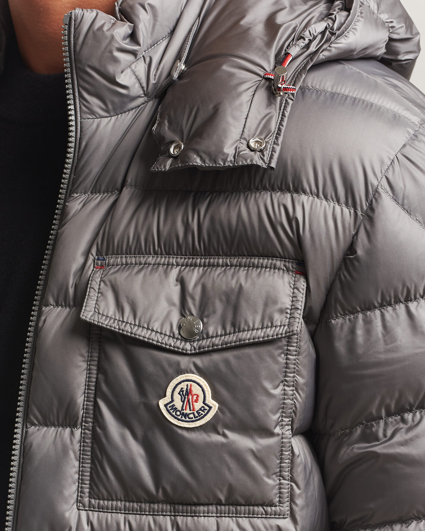 Men | Coats & Jackets | Moncler | Verith Hooded Down Jacket Grey