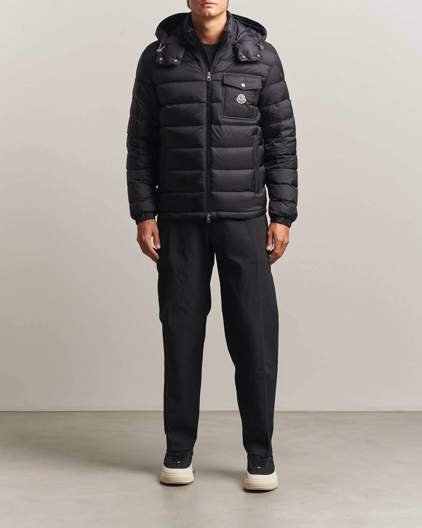 Men | Coats & Jackets | Moncler | Verith Hooded Down Jacket Black
