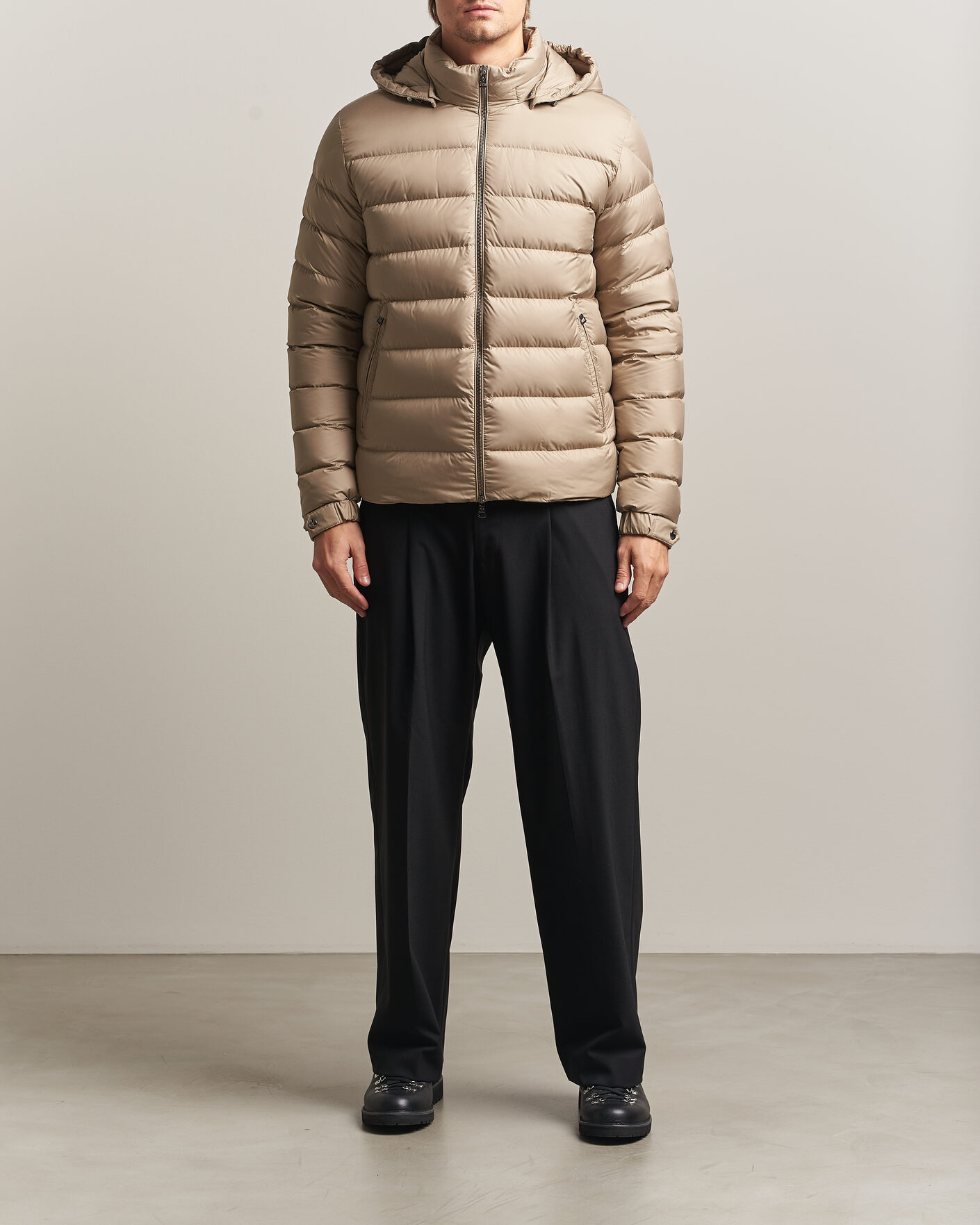 Men | Coats & Jackets | Moncler | Arneb Hooded Down Jacket Brown