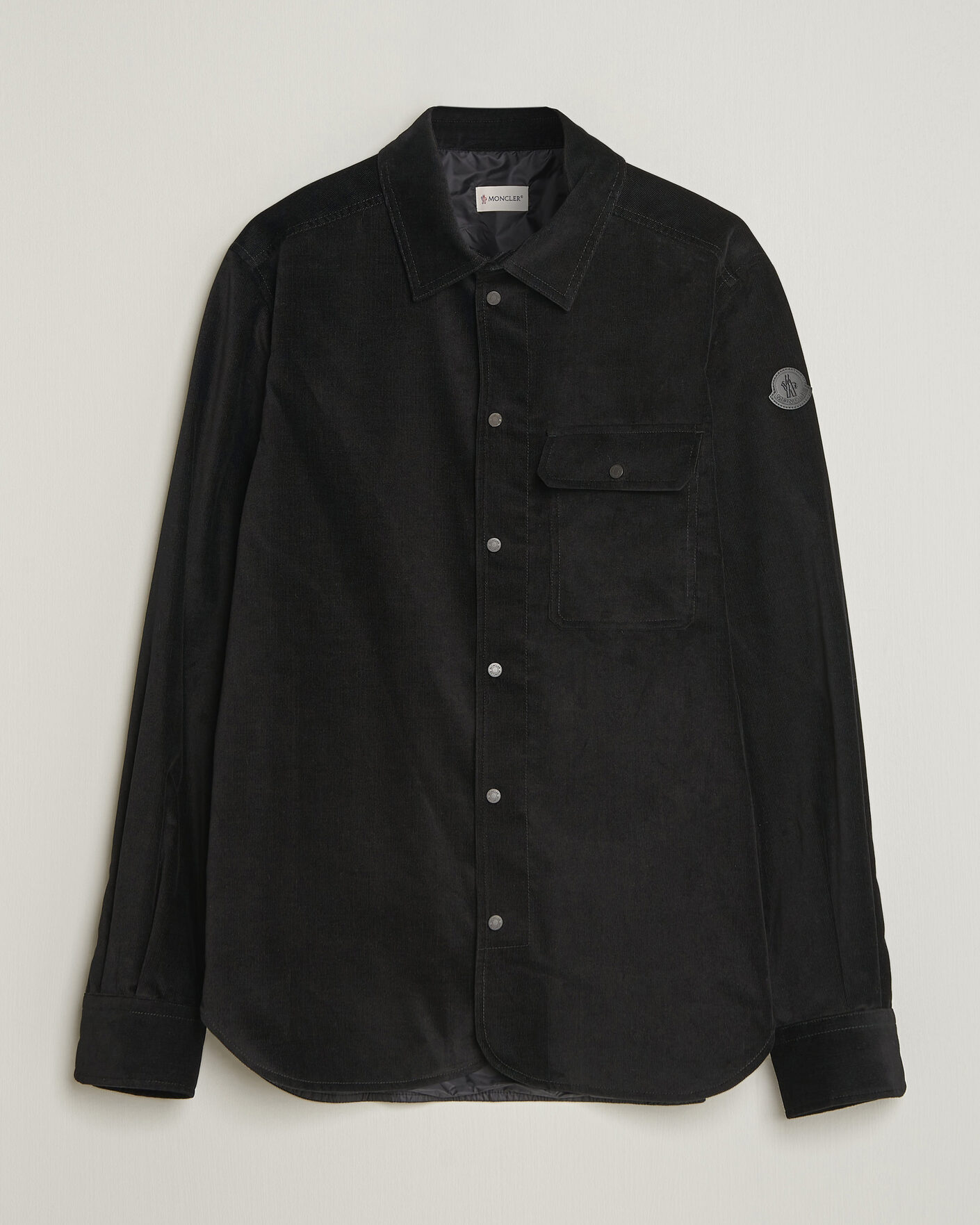 Men | Shirts | Moncler | Corduroy Overshirt Black