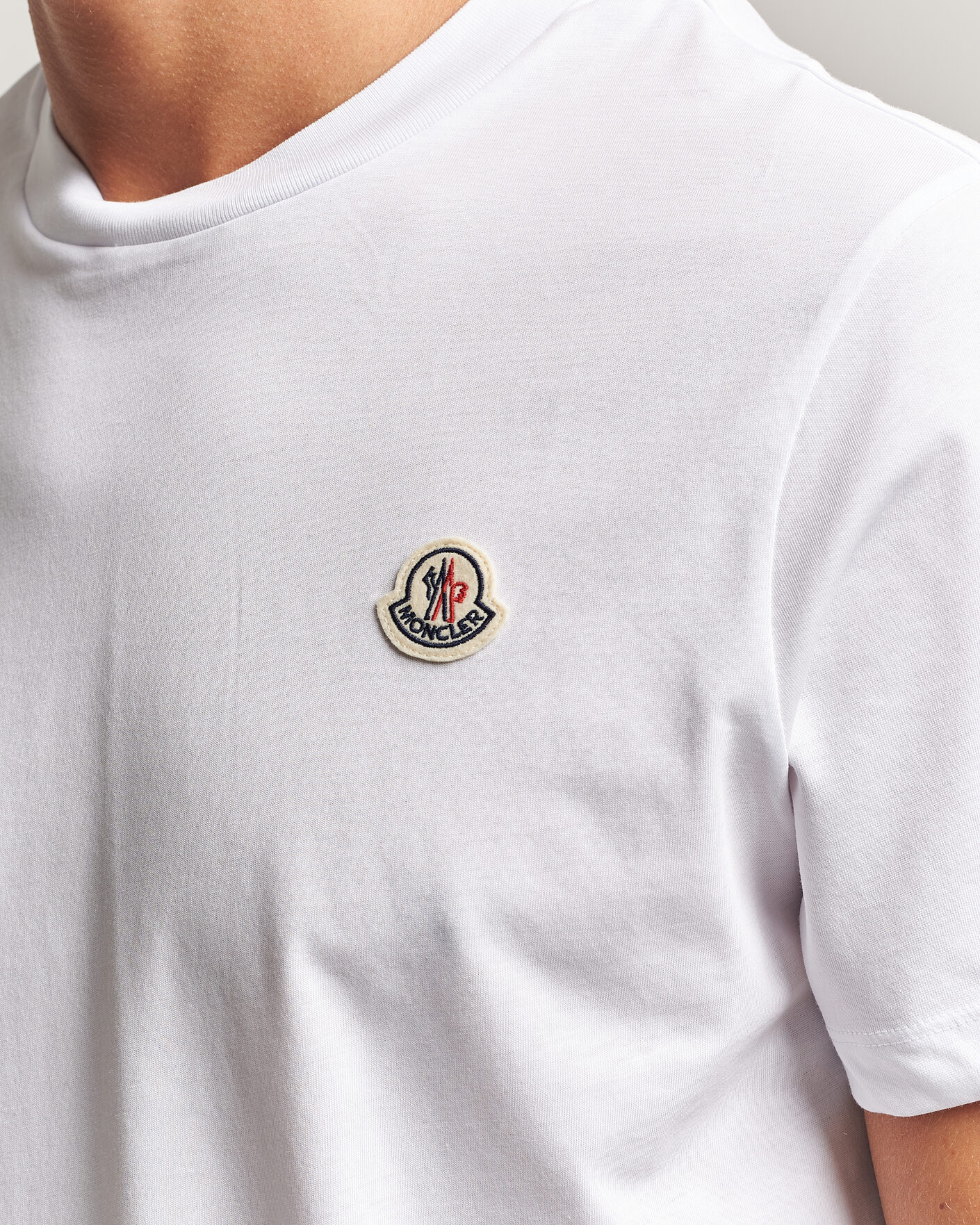Men | T-Shirts | Moncler | 3-Pack Logo T-Shirts Blue/Military/White