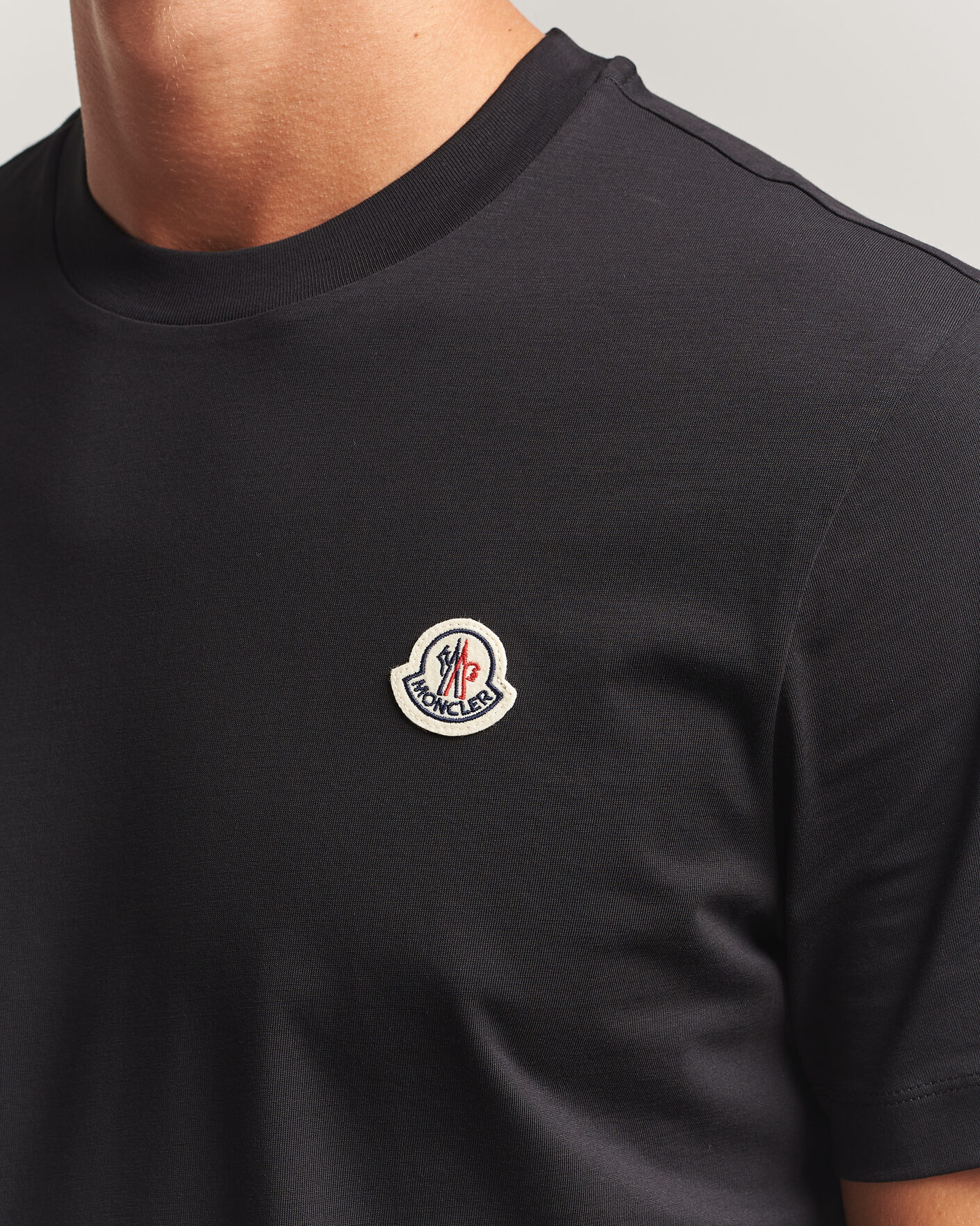 Men | T-Shirts | Moncler | 3-Pack Logo T-Shirts Black