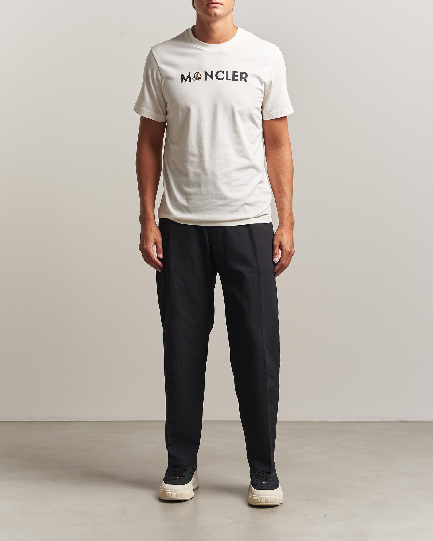 Men | T-Shirts | Moncler | Logo Lettering T-Shirts White