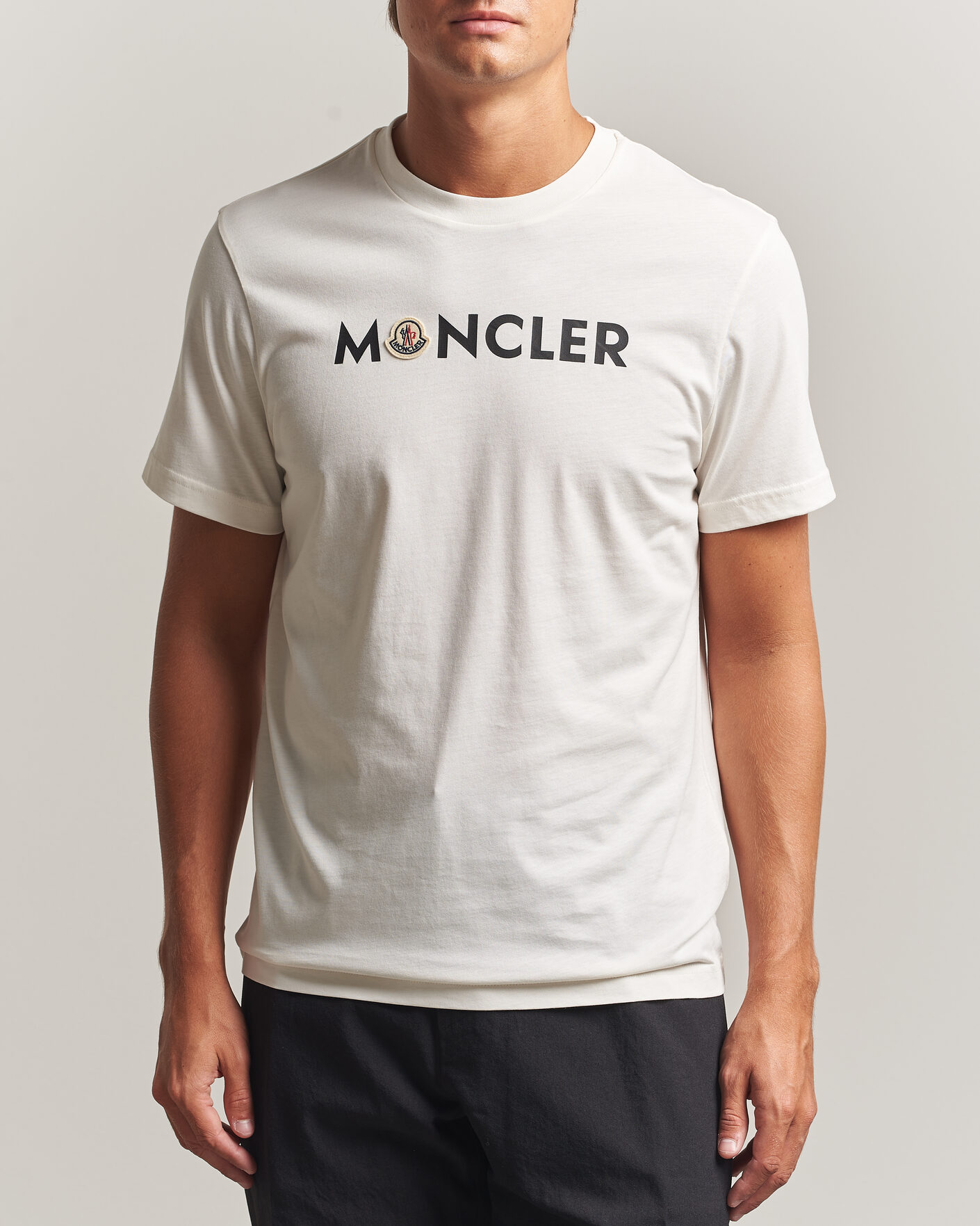 Men | T-Shirts | Moncler | Logo Lettering T-Shirts White