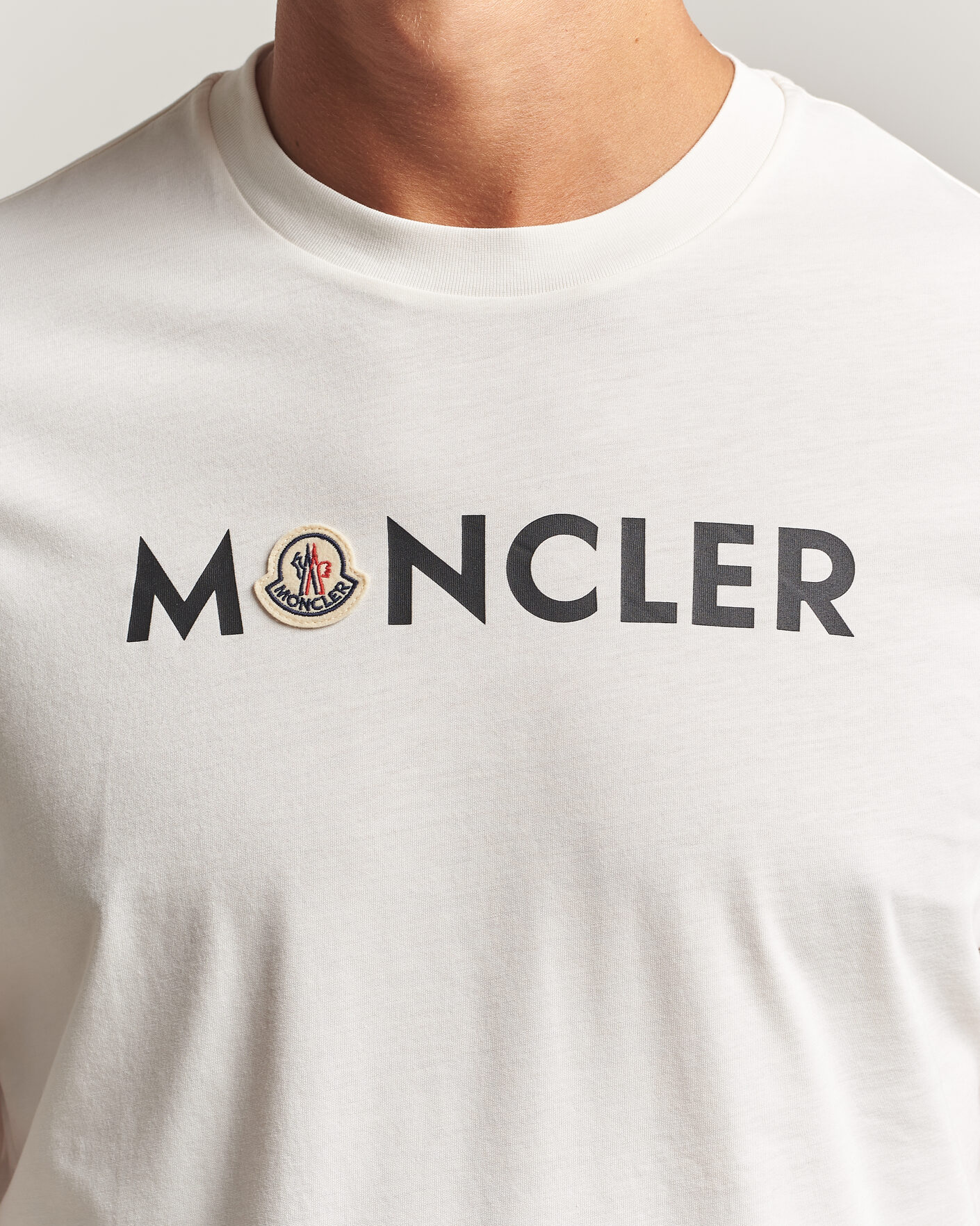 Men | T-Shirts | Moncler | Logo Lettering T-Shirts White