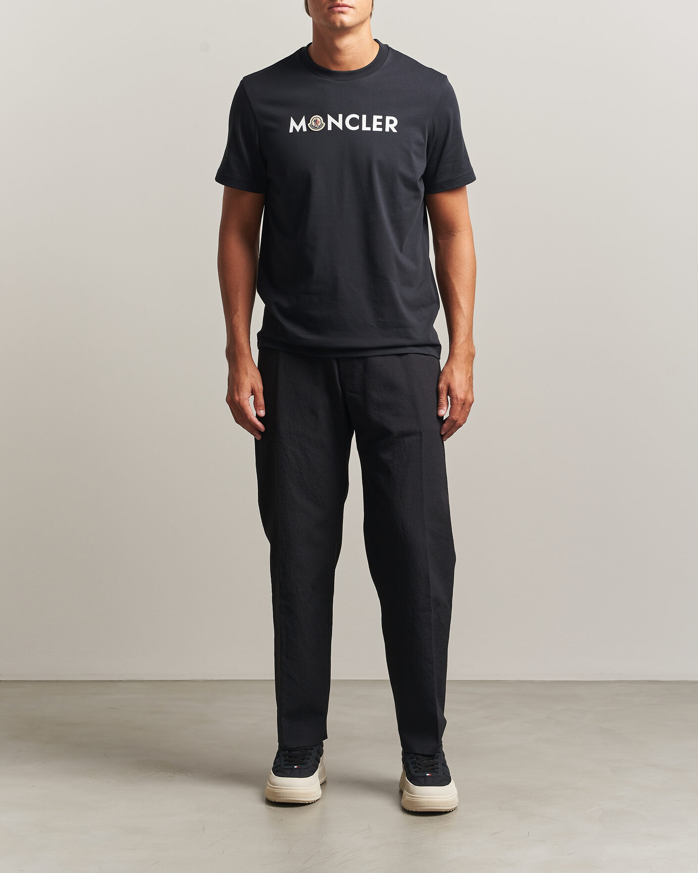 Men | T-Shirts | Moncler | Logo Lettering T-Shirts Navy