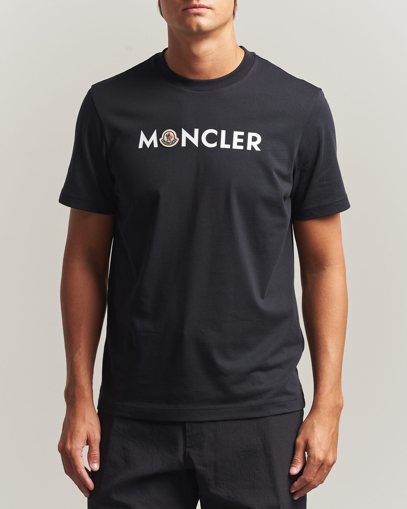 Men | T-Shirts | Moncler | Logo Lettering T-Shirts Navy
