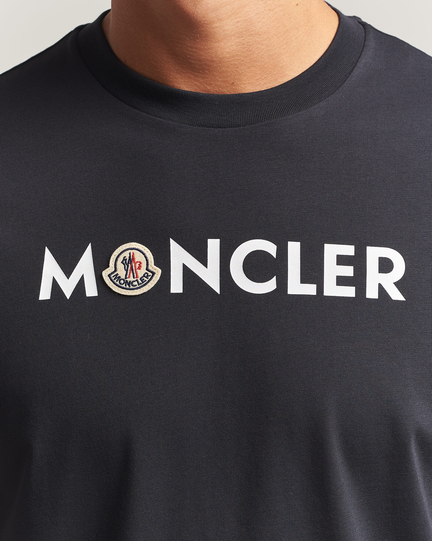 Men | T-Shirts | Moncler | Logo Lettering T-Shirts Navy