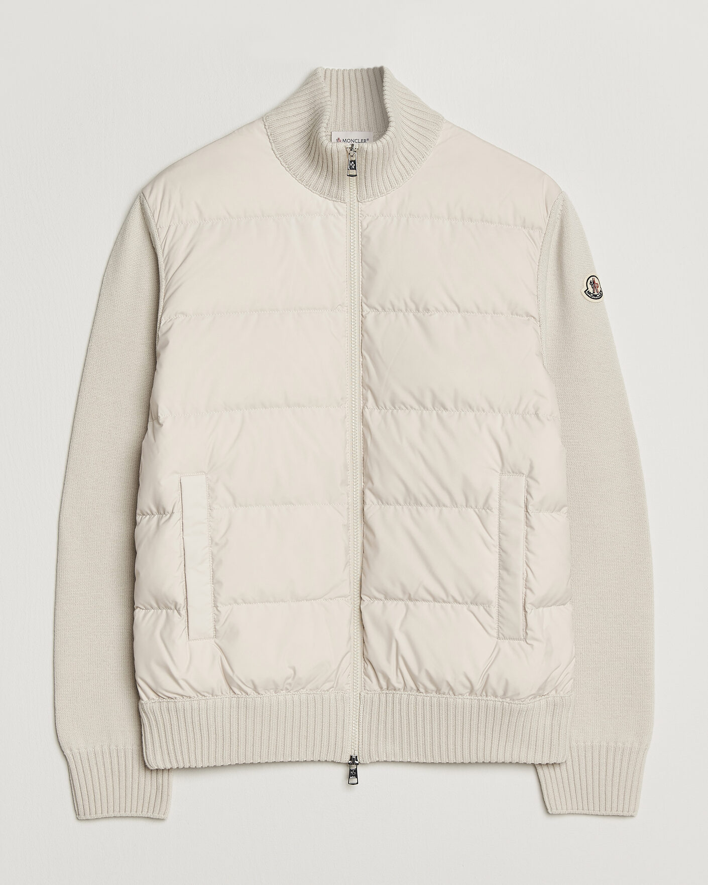 Men | Coats & Jackets | Moncler | Padded Hybrid Jacket Grey