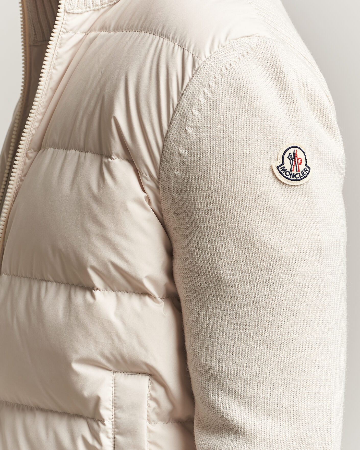 Men | Coats & Jackets | Moncler | Padded Hybrid Jacket Grey