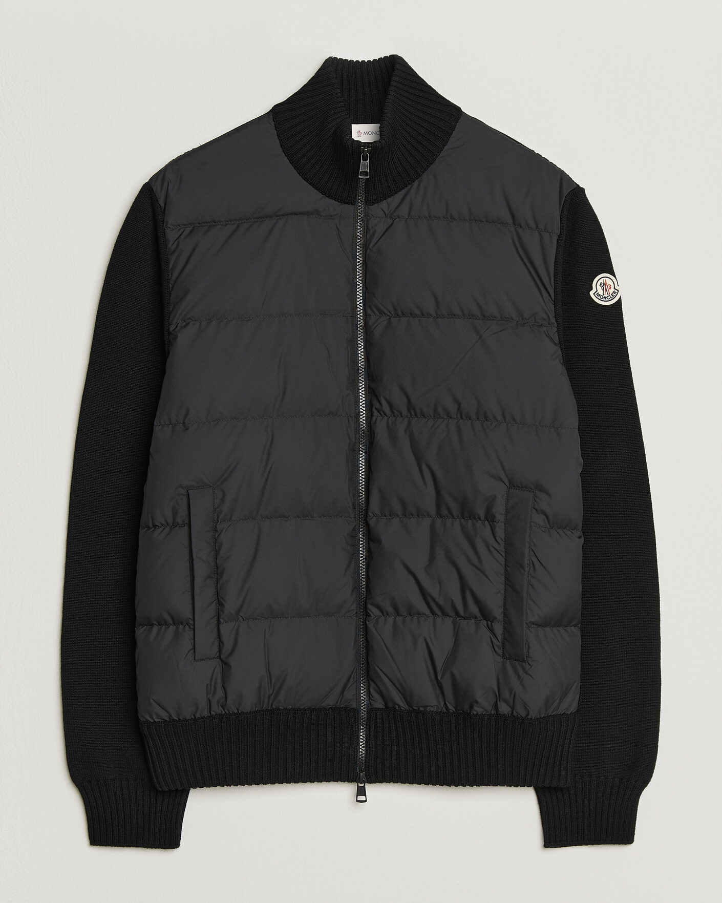 Men | Coats & Jackets | Moncler | Padded Hybrid Jacket Black