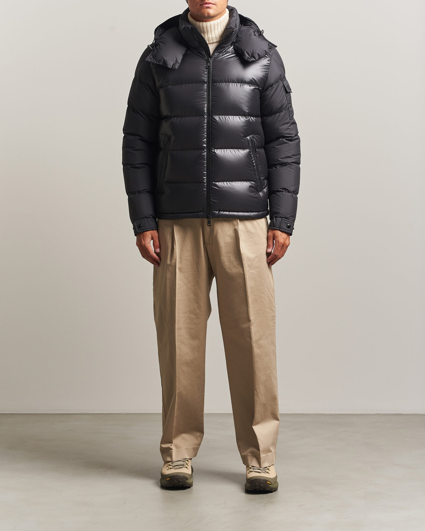 Men | Coats & Jackets | Moncler | Maya Bi-Material Jacket Black