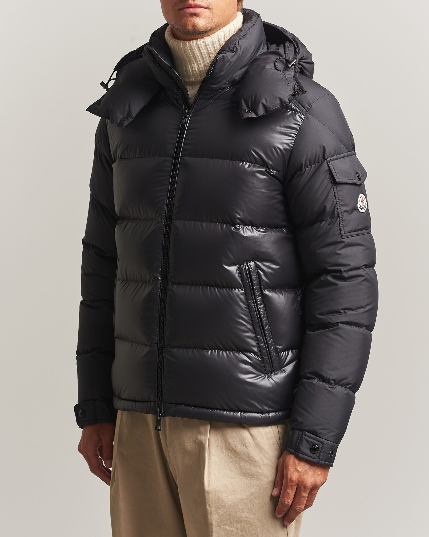 Men | Coats & Jackets | Moncler | Maya Bi-Material Jacket Black