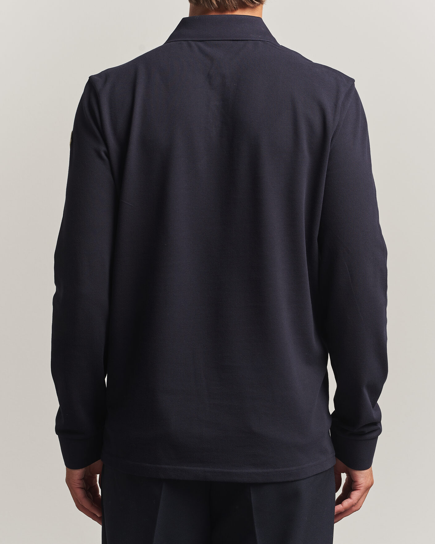 Men | Polo Shirts | Moncler | Long Sleeve Polo Navy
