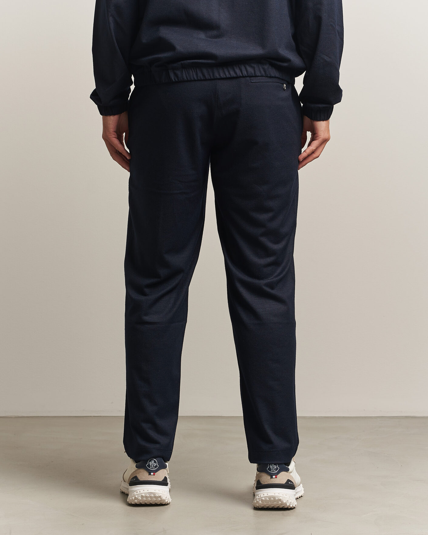 Men | Trousers | Moncler | Flannel Joggers Navy