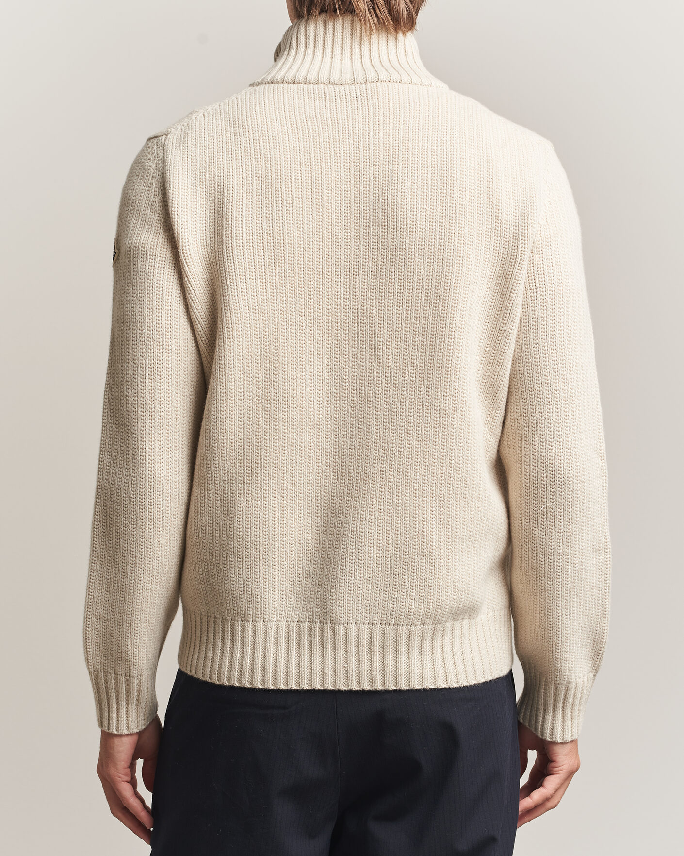 Men | Sweaters & Knitwear | Moncler | Full Zip Cardigan Light Beige