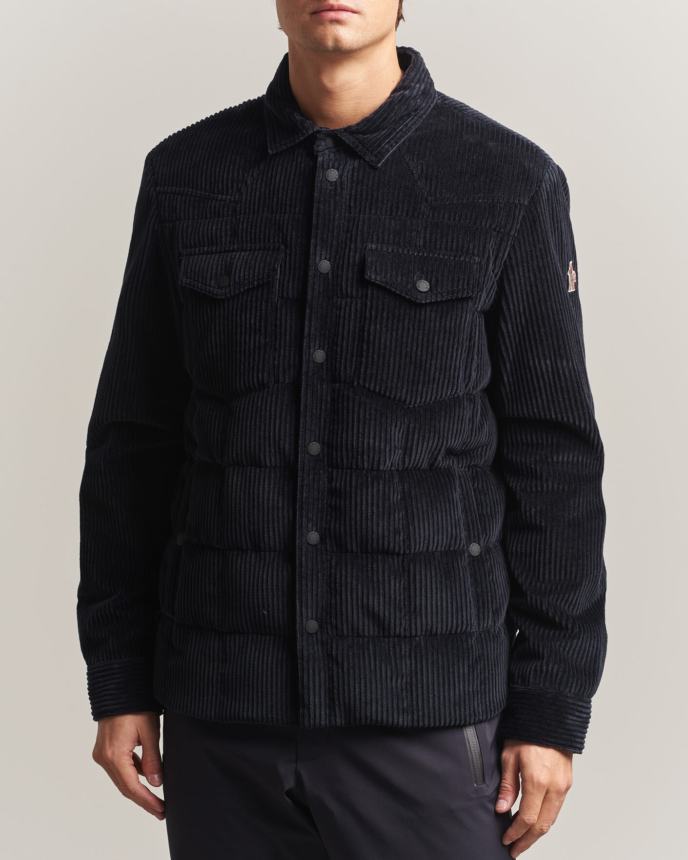 Men | Coats & Jackets | Moncler Grenoble | Gelt Corduroy Shirt Jacket Navy