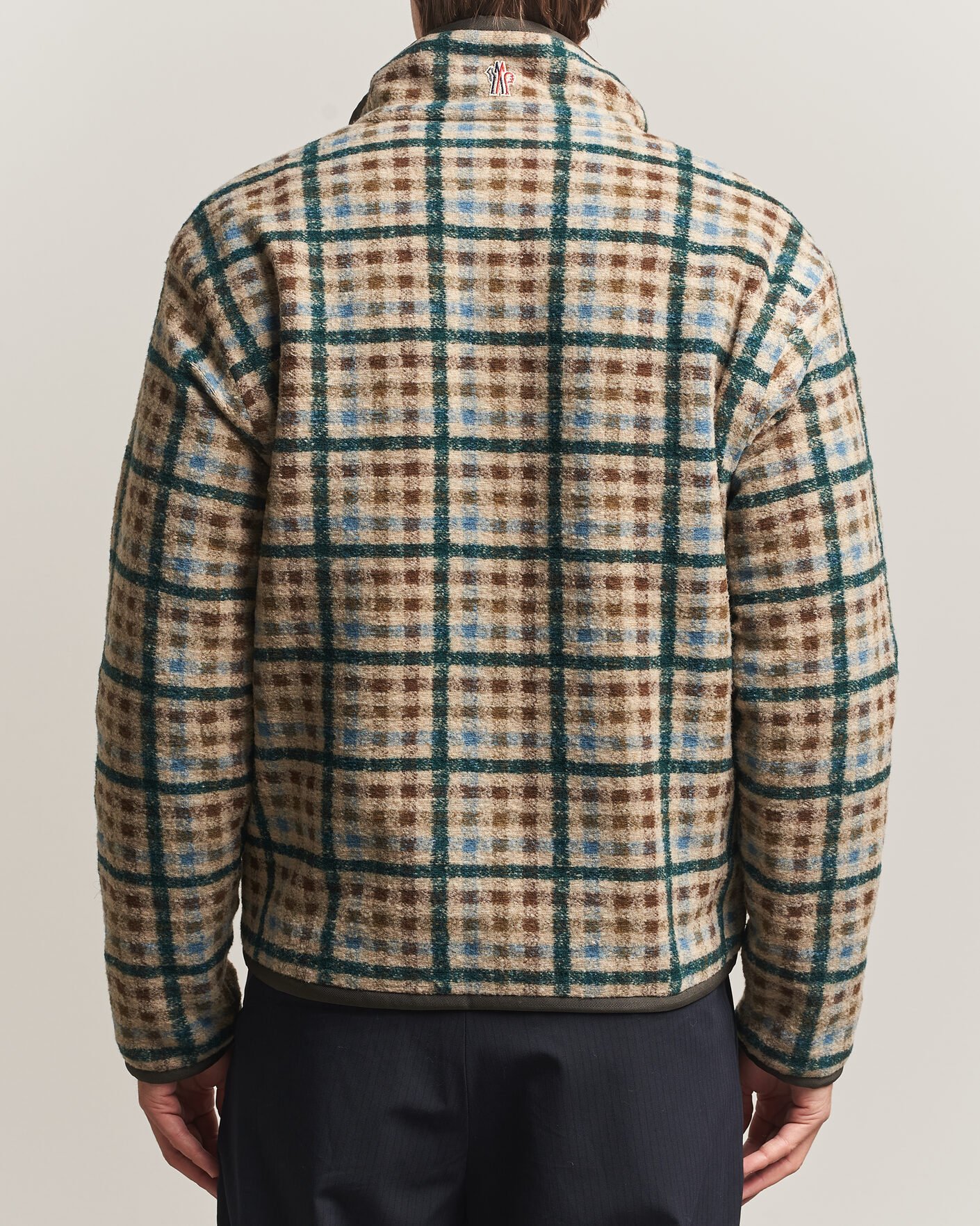 Men | Sweaters & Knitwear | Moncler Grenoble | Sherpa Zip Cardigan Beige/Green