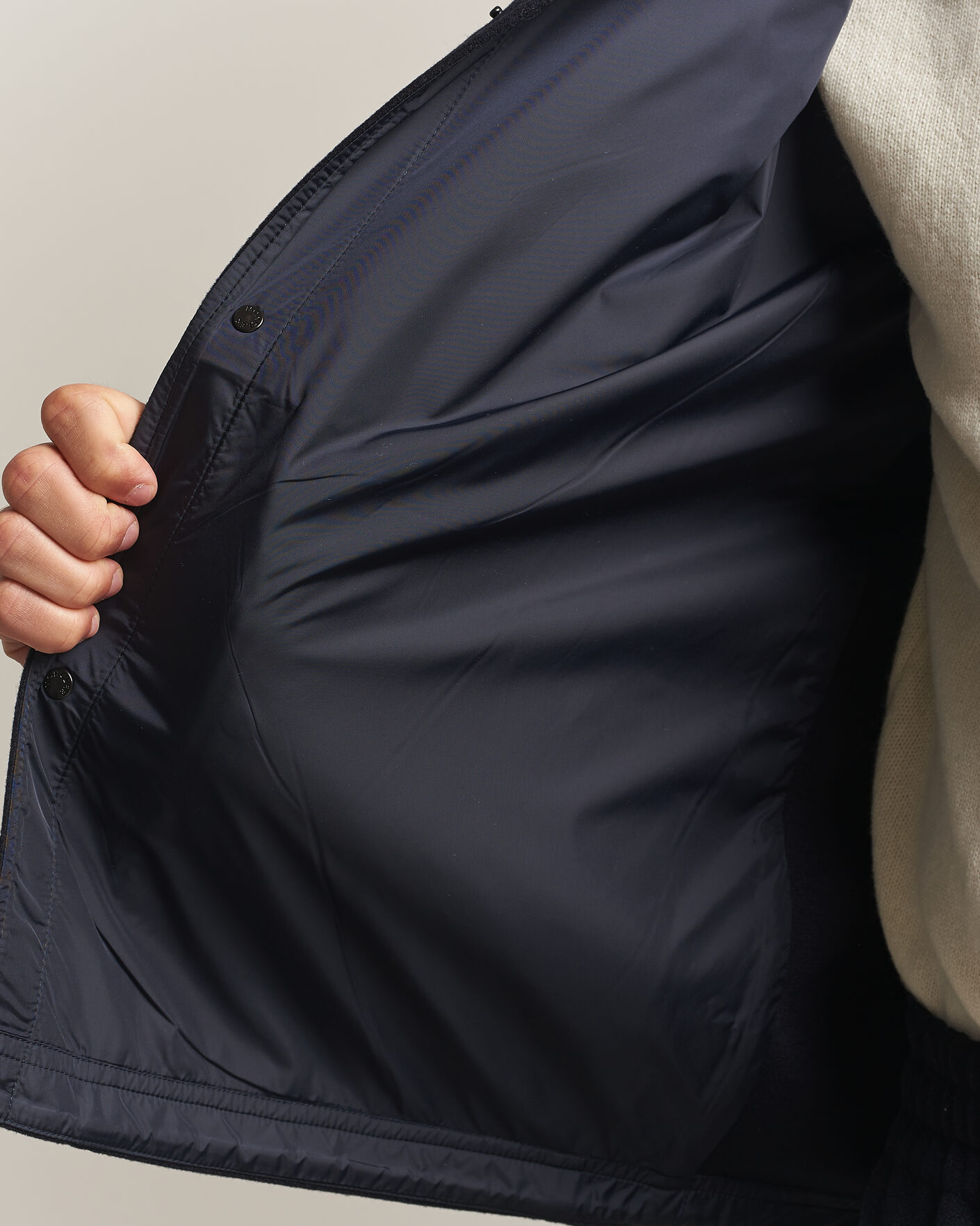 Men | Coats & Jackets | Moncler Grenoble | Brushed Shirt Jacket Navy