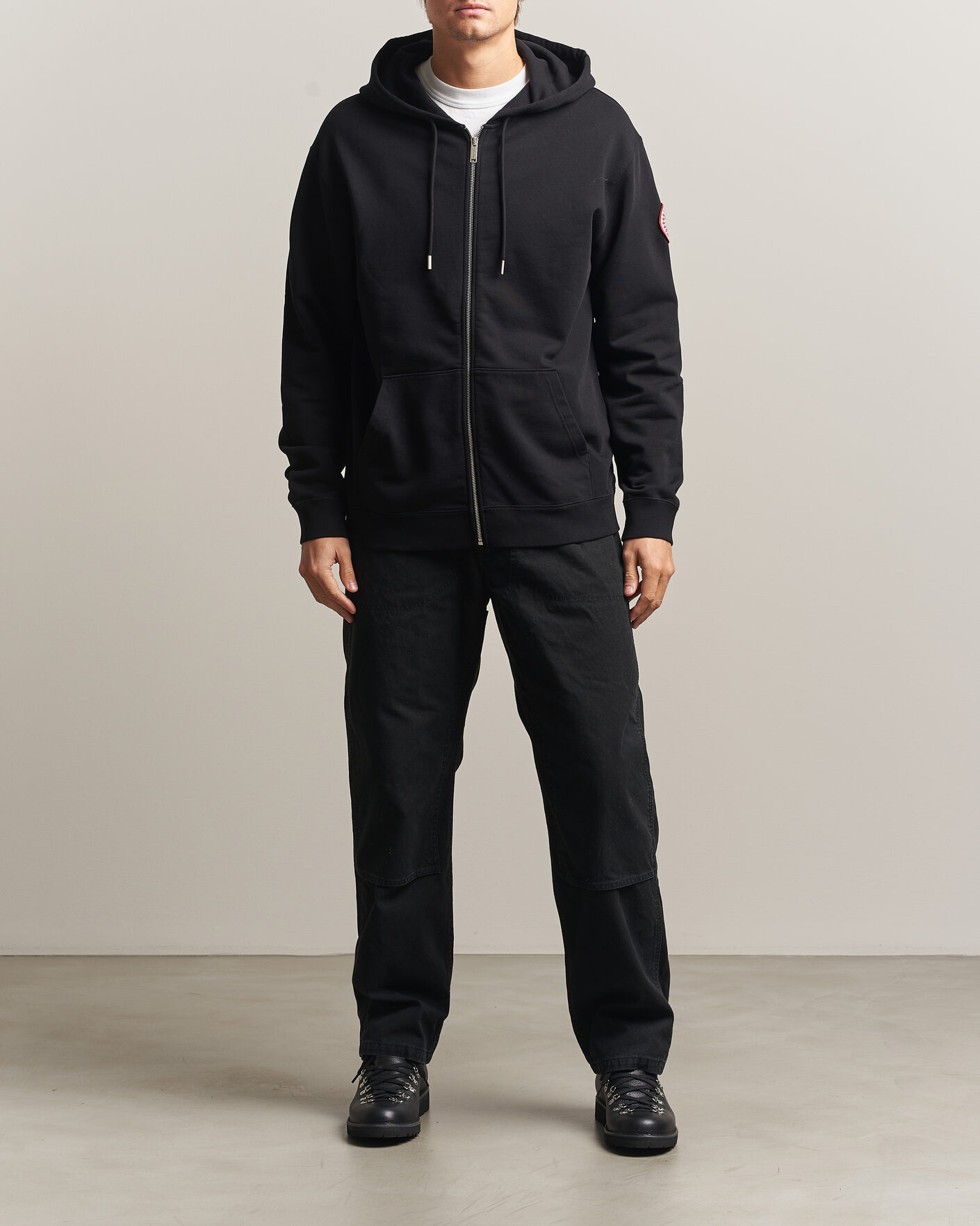 Men | Sweaters & Knitwear | Canada Goose | Loon Full Zip Hoodie Black