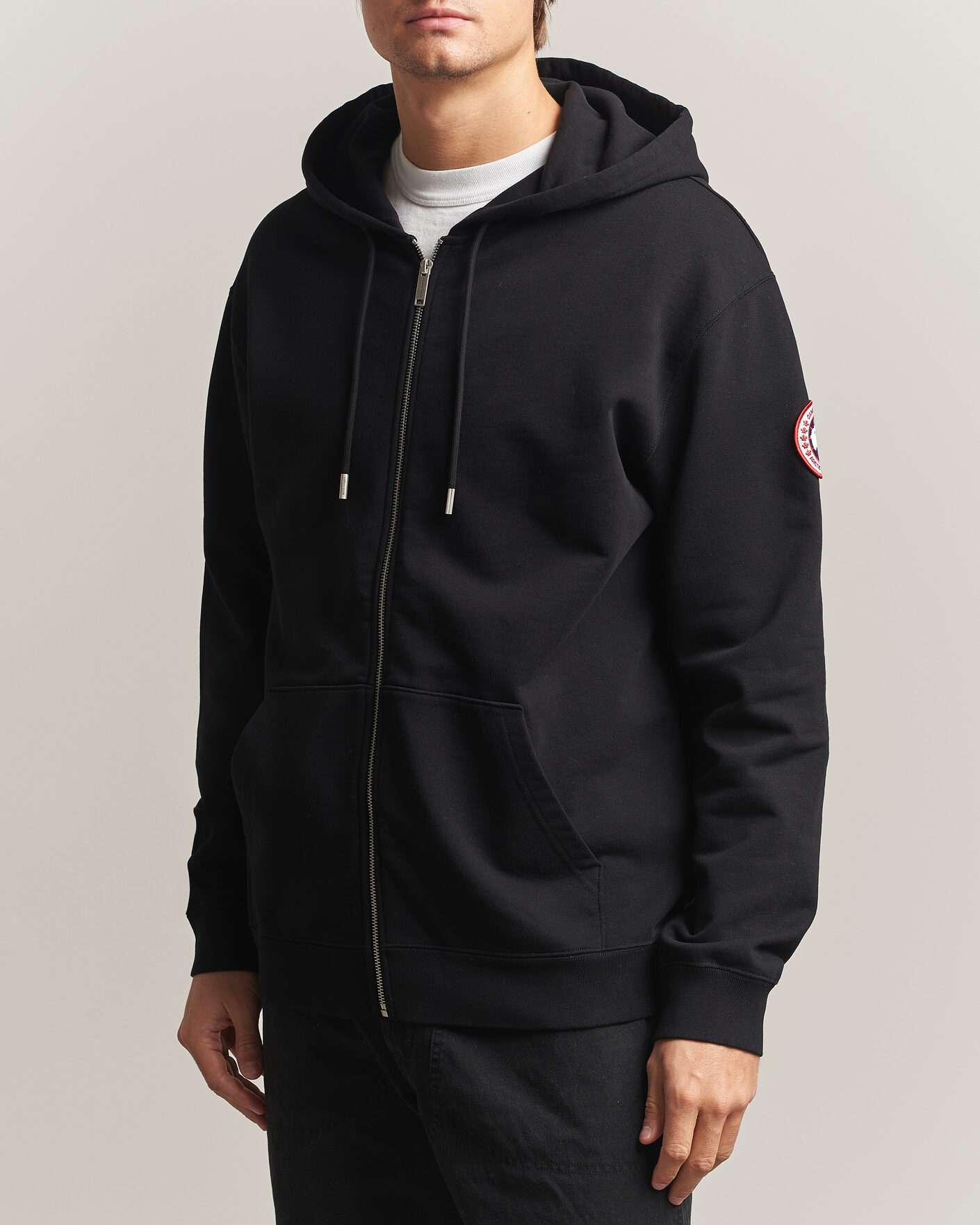 Men | Sweaters & Knitwear | Canada Goose | Loon Full Zip Hoodie Black