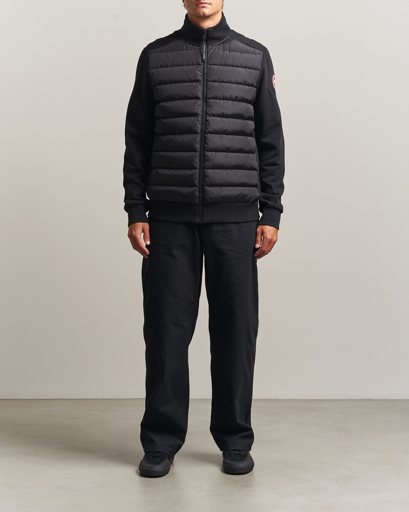 Men | Coats & Jackets | Canada Goose | Hybridge Huron Full Zip Jacket Black