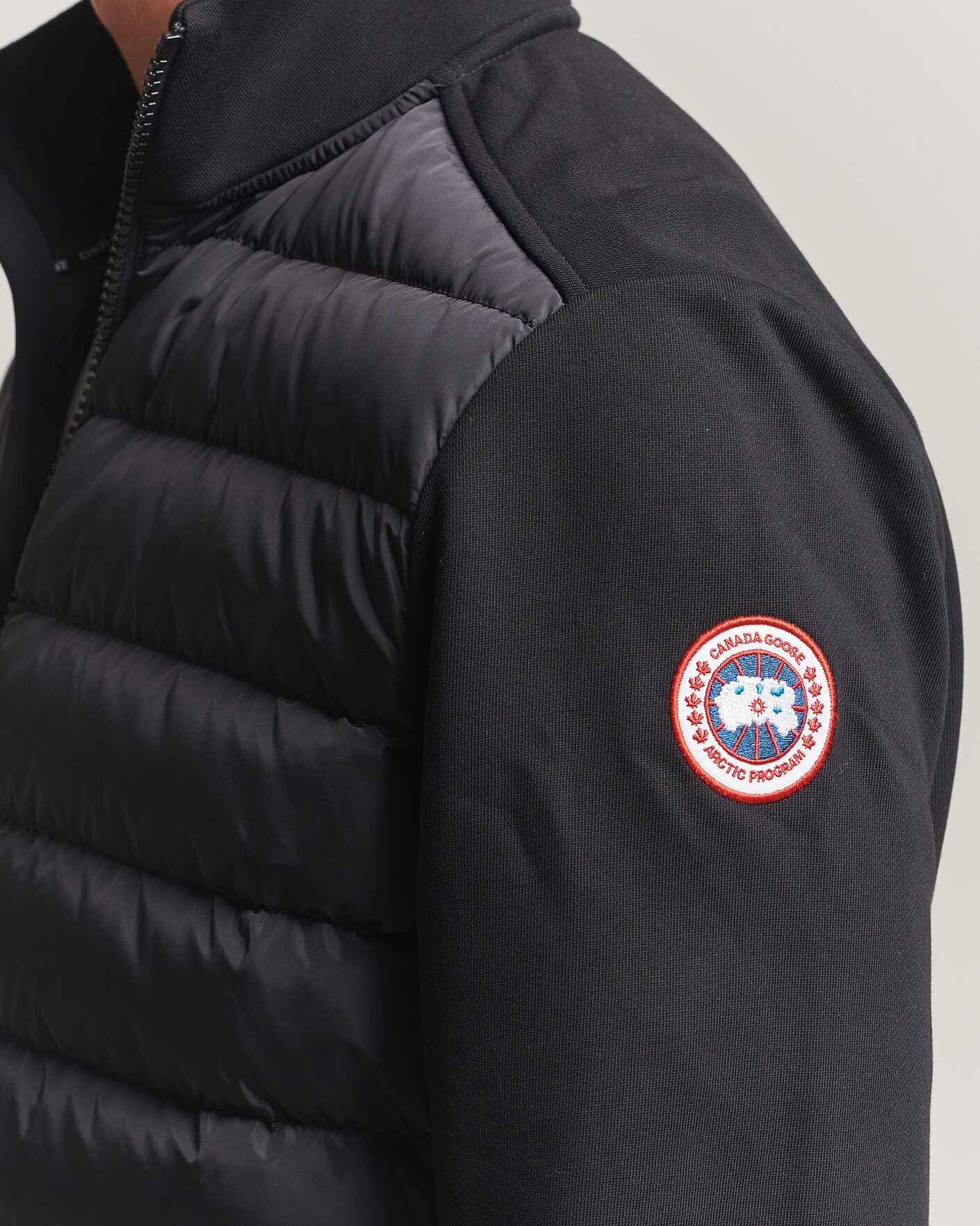 Men | Coats & Jackets | Canada Goose | Hybridge Huron Full Zip Jacket Black