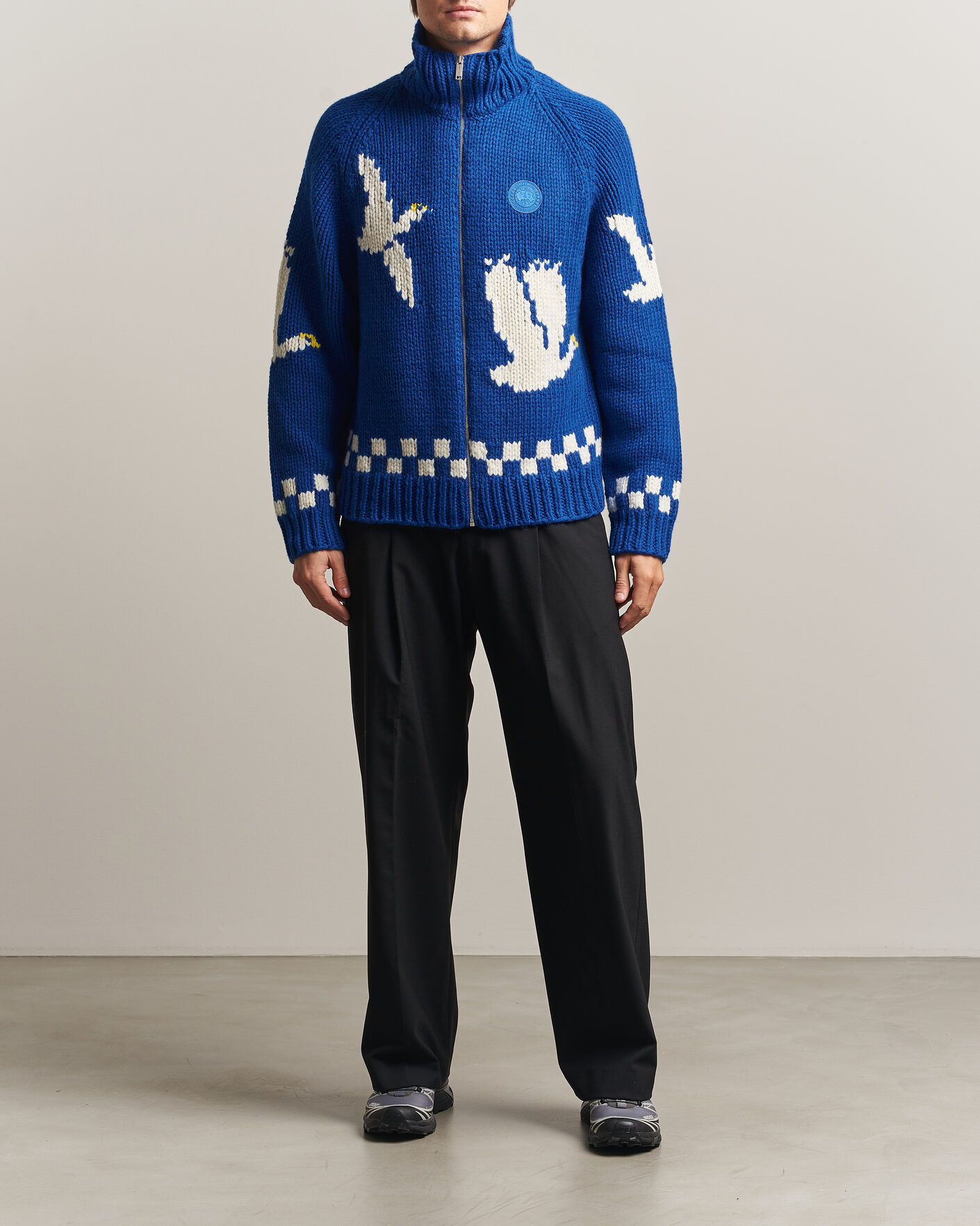 Men | Sweaters & Knitwear | Canada Goose | Moisie Knit Jacket Arctic Goose